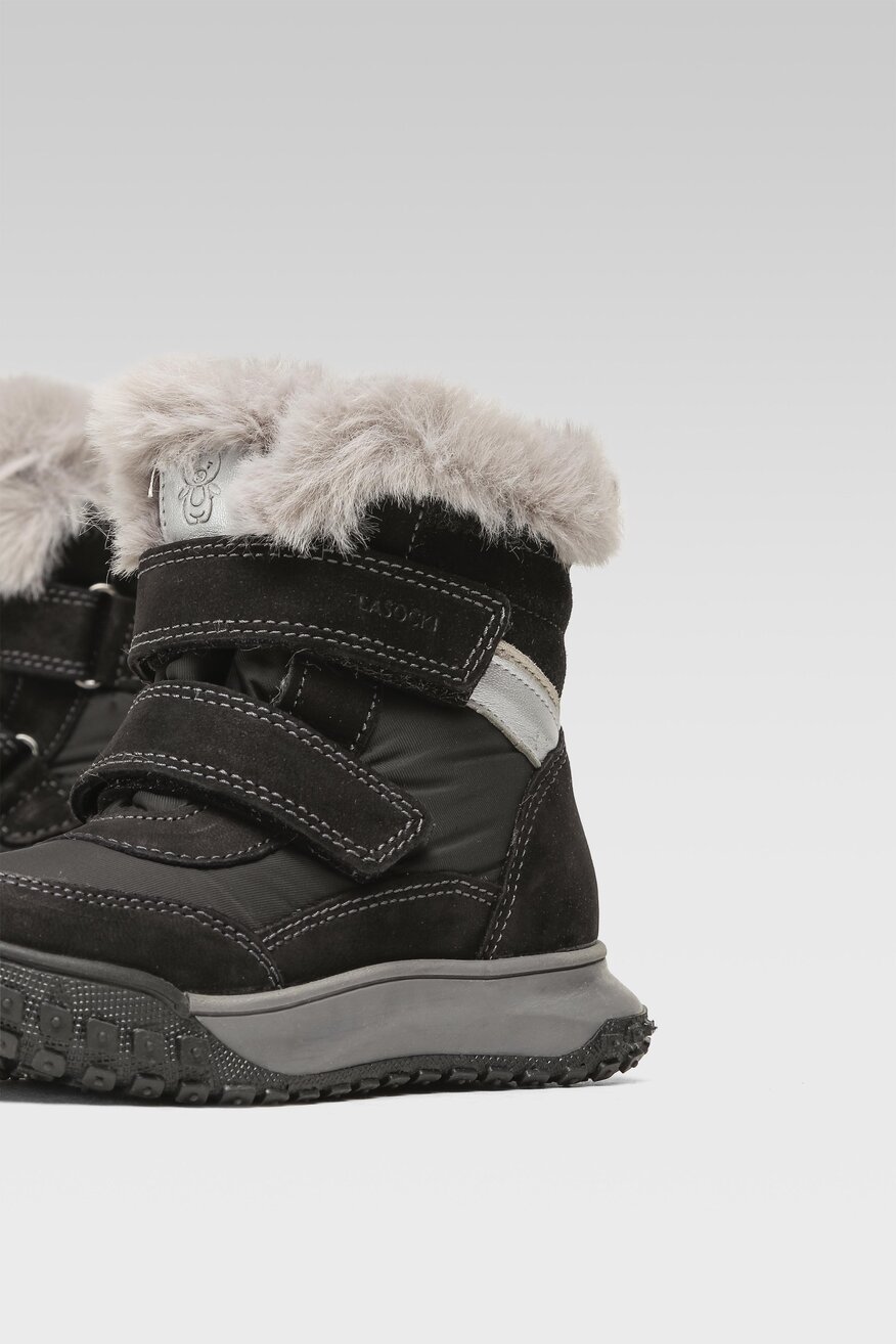 Lasocki Kids - Skórzane kozaki czarne - 5904862385020