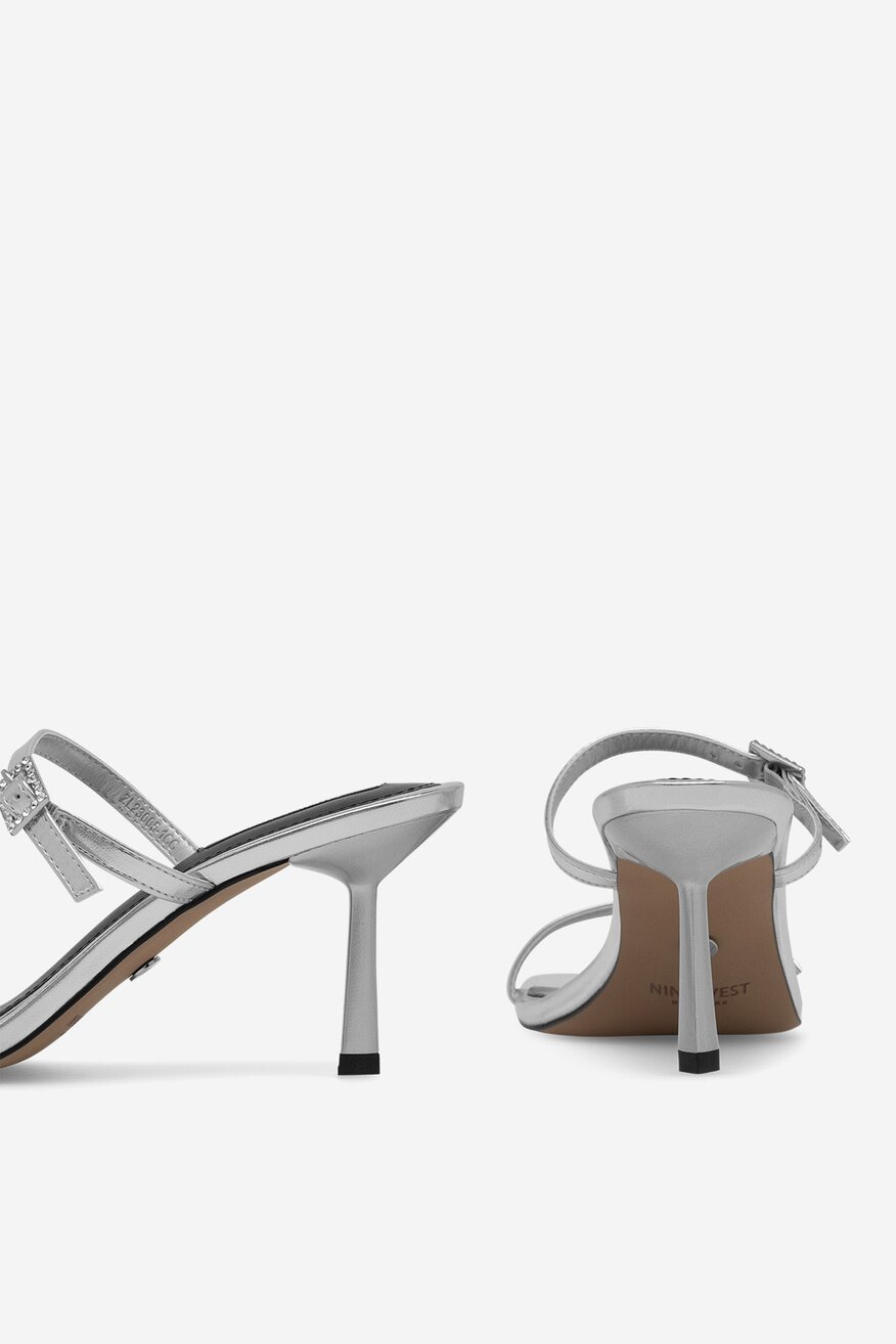 Pantofle NINE WEST STŘÍBRNÁ - 5905588606208