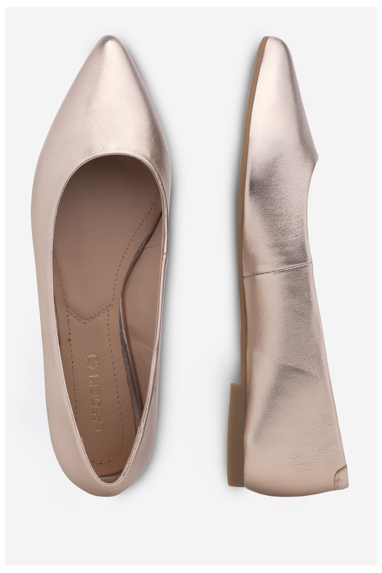 Baleriny Lasocki RST-ROSE-03 Złoty