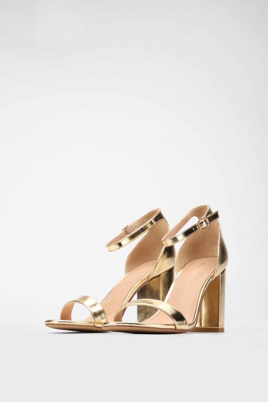 
                DeeZee - Sandały na obcasie metaliczne - 5903698607870