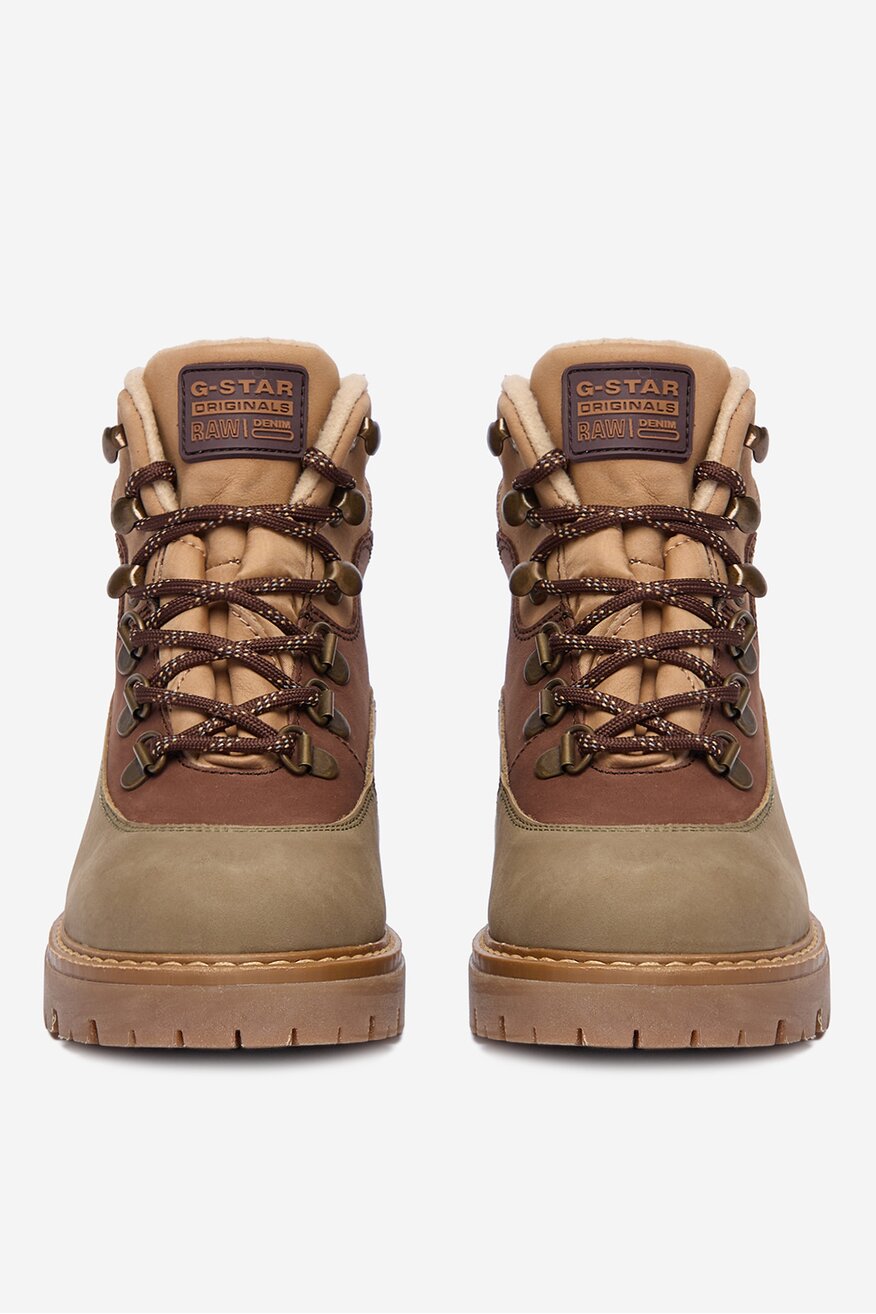 G-STAR RAW - Skórzane trapery sznurowane - 5906751336922