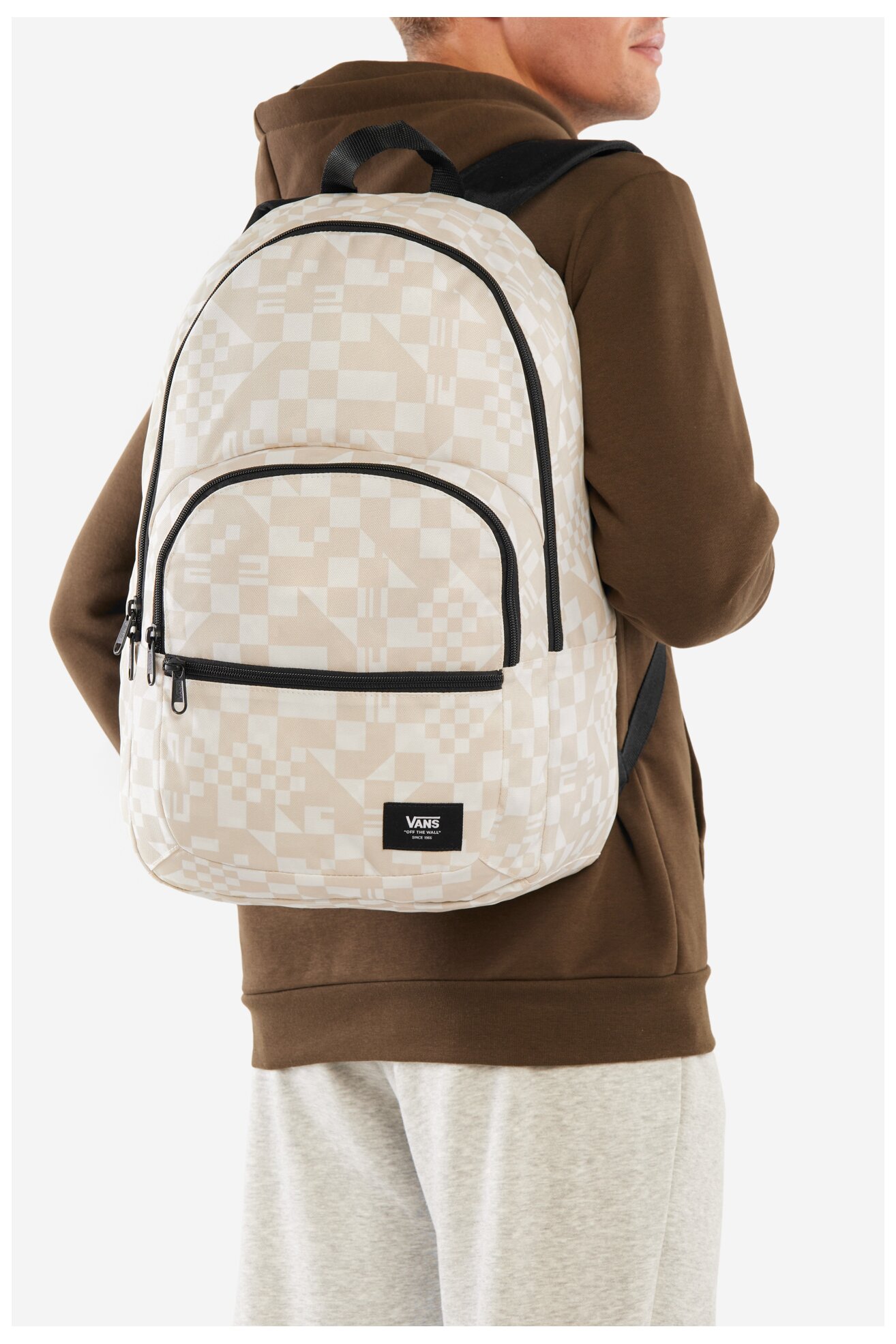 Plecak Vans RANGED 2 PRINTS BACKPACK-B VN0A7UFM2N11 Biały