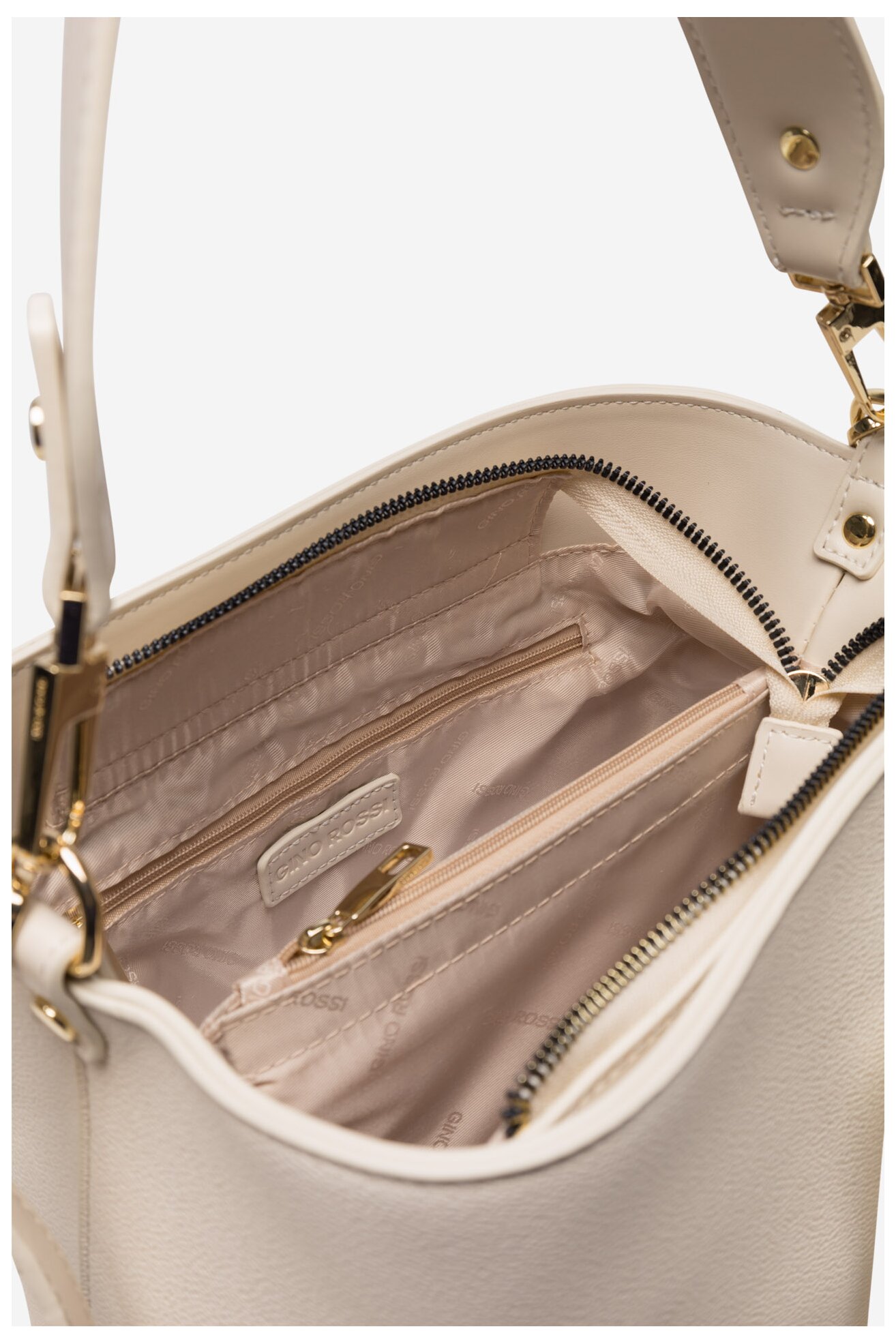 Дамска чанта Gino Rossi TYLO-182 КРЕМАВ