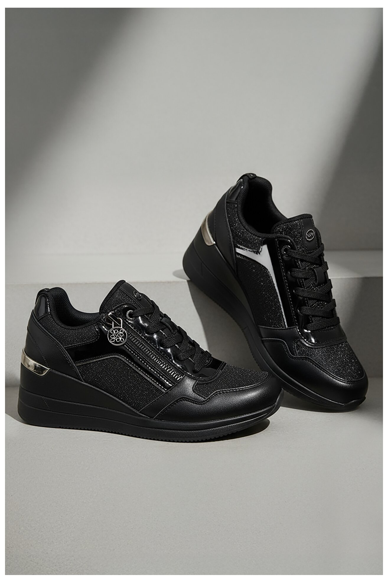 Sneakers NINE WEST CEO-AMINA-01 Czarny