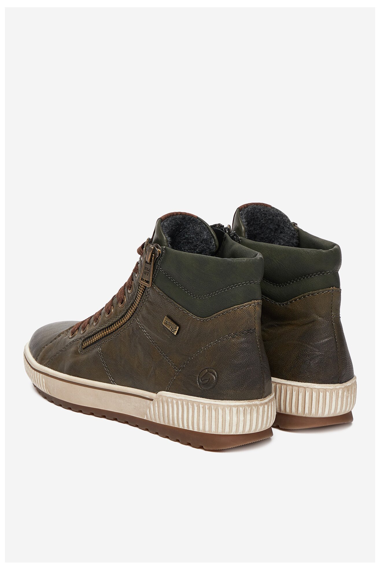 Šněrovací vyšší obuv Remonte CEO-D0772-52 ZELENÁ