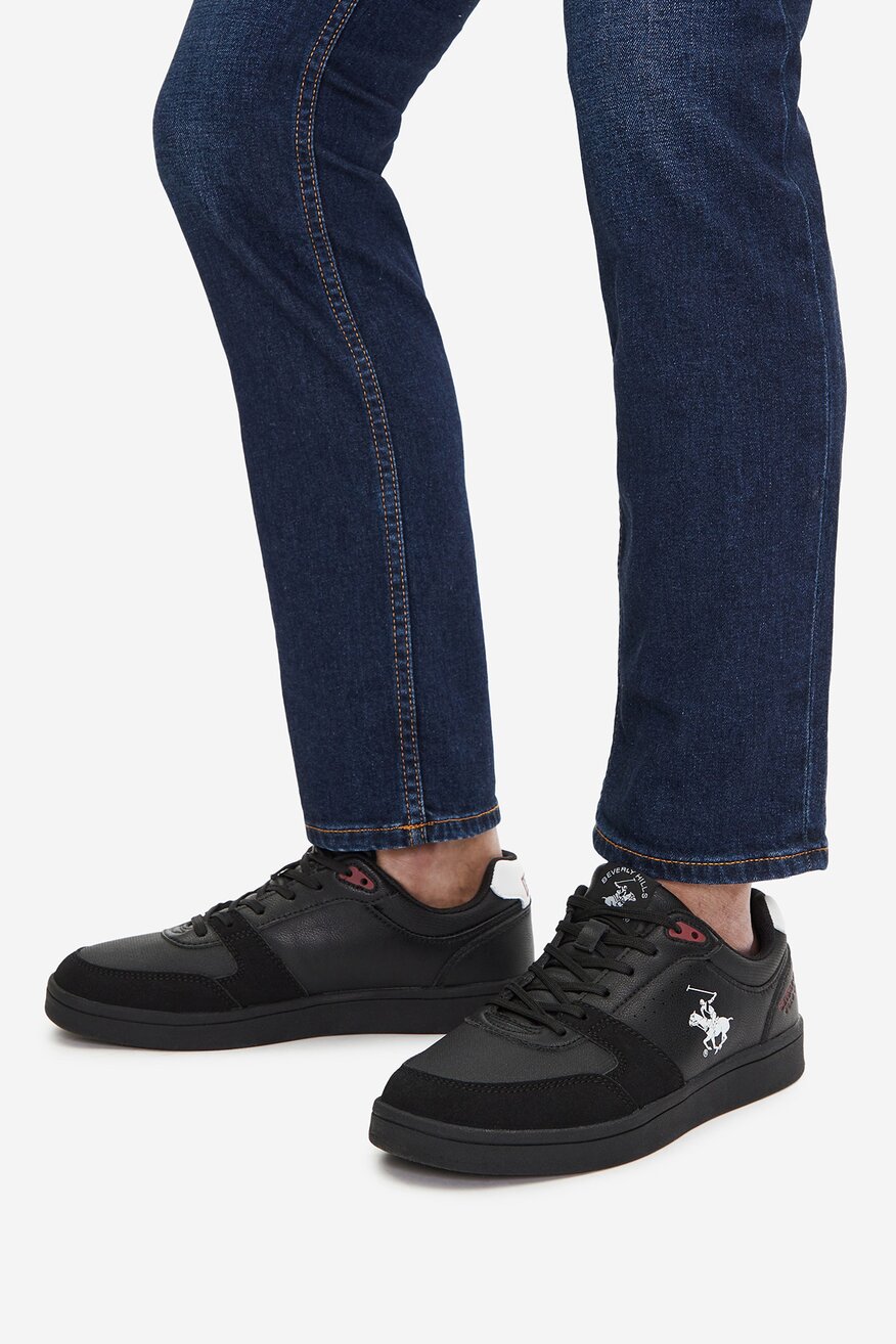 Pantofi pânză Beverly Hills Polo Club NEGRU - 5906751383865
