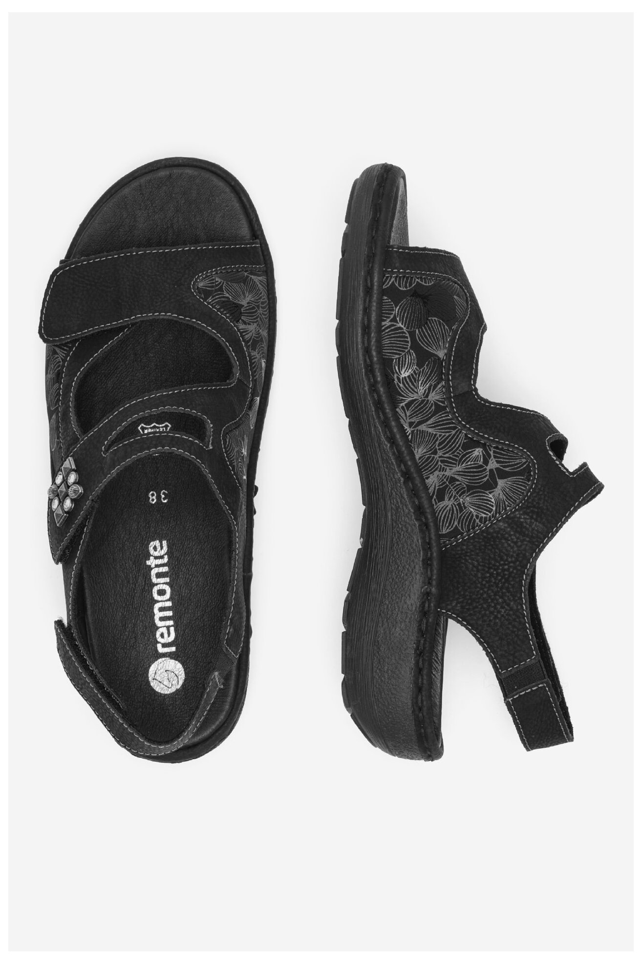 Sandale Remonte D7647-01 NEGRU