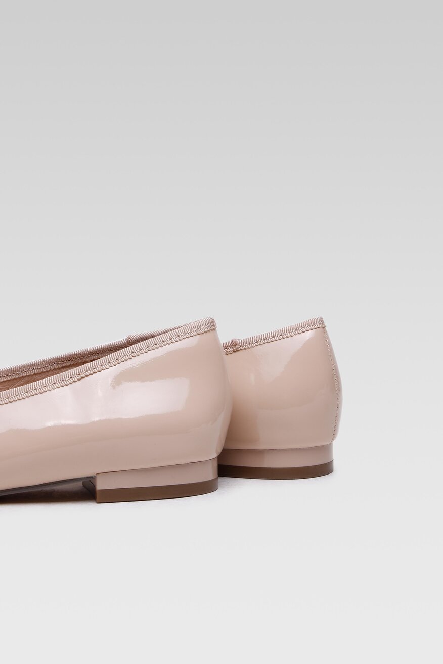 
                Sergio Bardi - Skórzane baleriny w szpic - 5904248496494