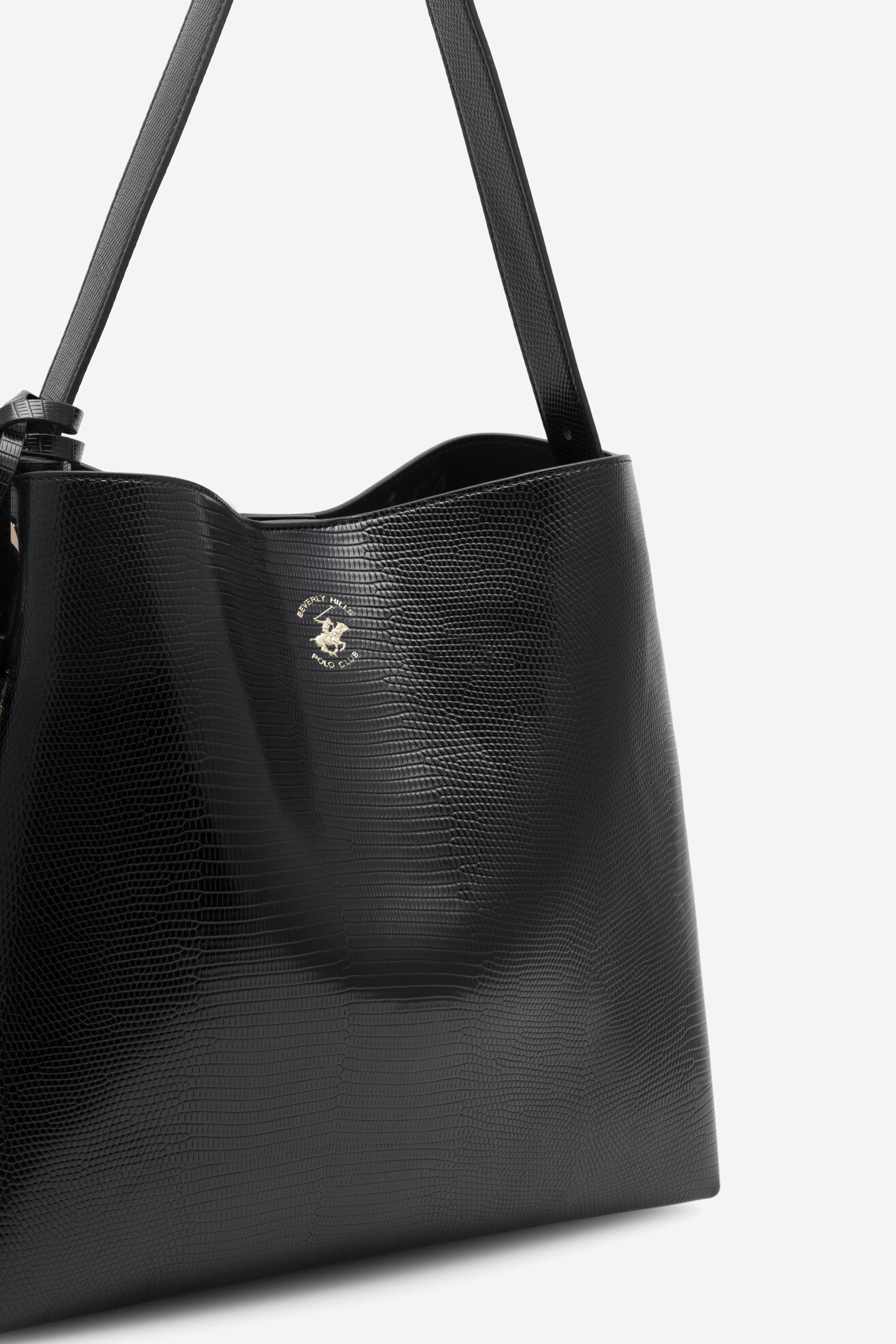 Geantă de mână Beverly Hills Polo Club BHPC-W-05-A23 NEGRU