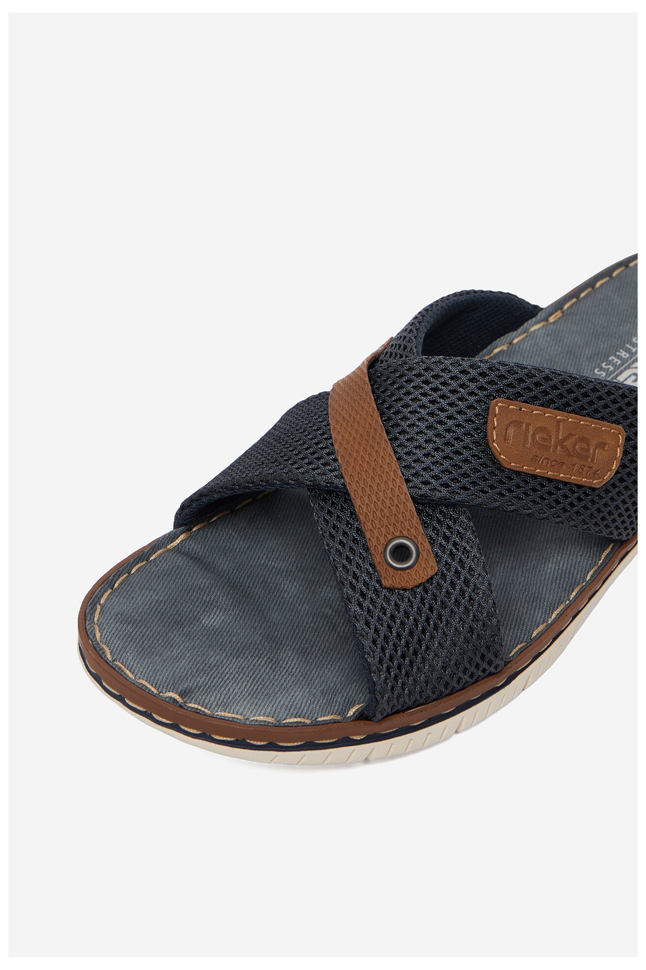 Klapki Rieker CEO-21340-14 Granatowy