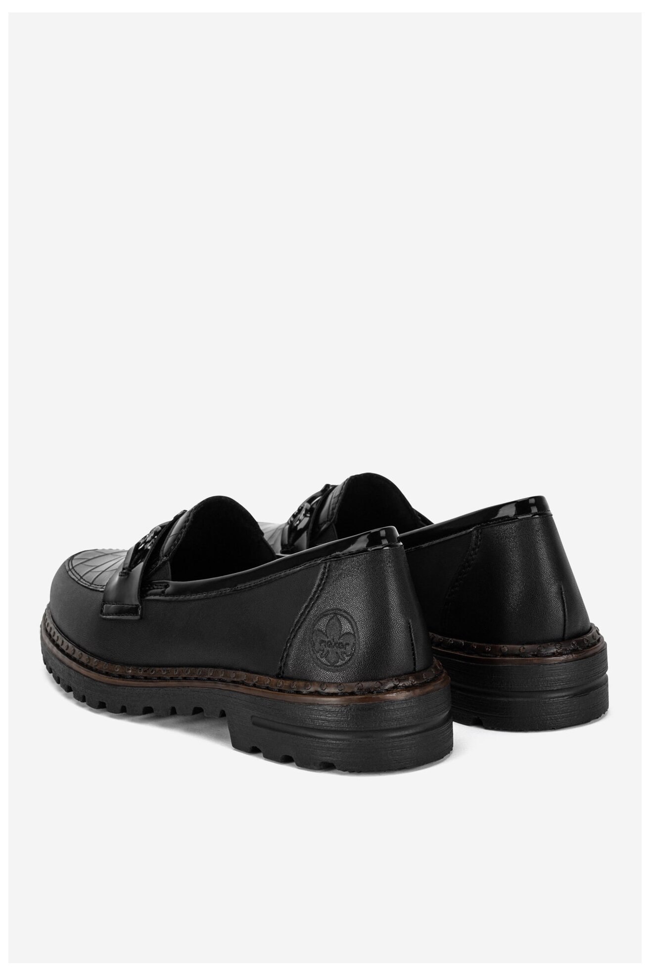 Mokaszin Rieker 54862-01 FEKETE