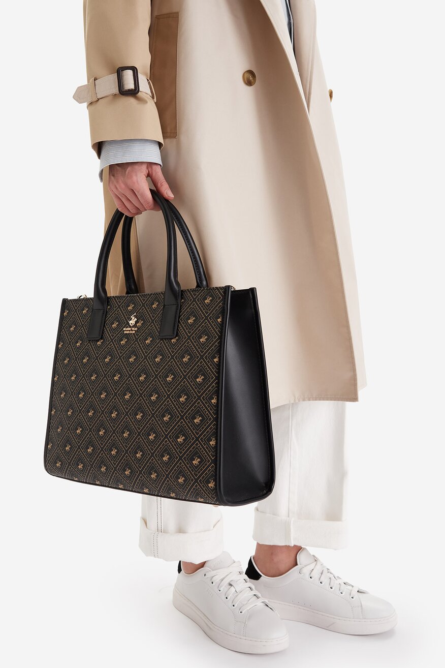 Дамска чанта Beverly Hills Polo Club ЧЕРЕН - 5906751618967