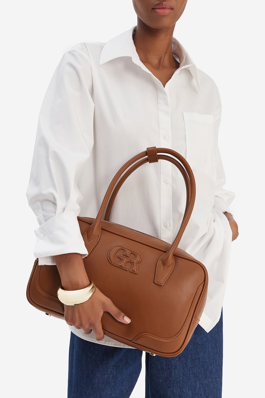 Дамска чанта Gino Rossi КАМЕЛ - 5906751623596