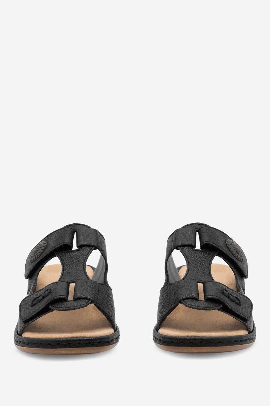 Rieker - Skórzane klapki - 2230056255385