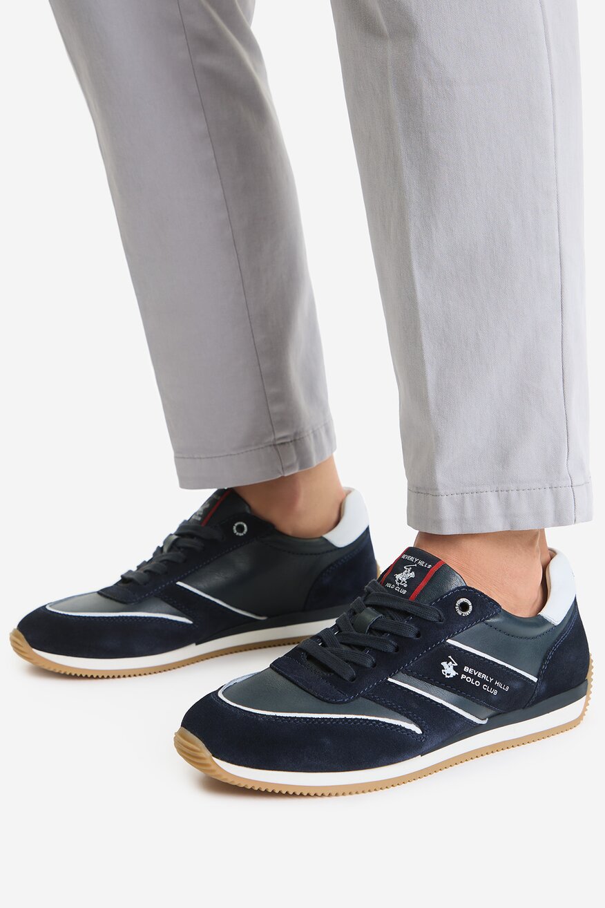 
                Beverly Hills Polo Club - Sneakersy skórzane - 5907964013686