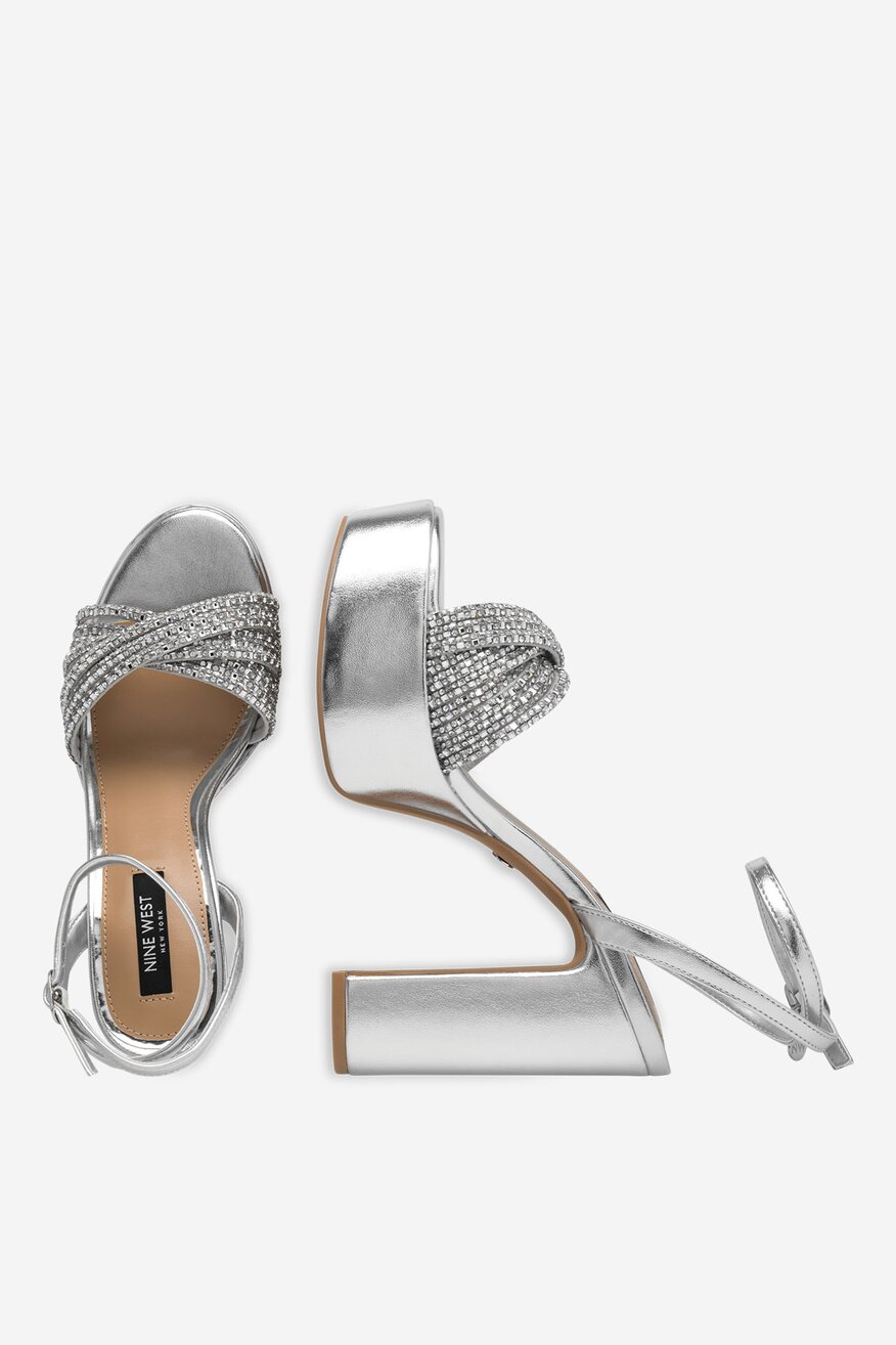 
                Сандалі NINE WEST СРІБНИЙ - 5905588592631
