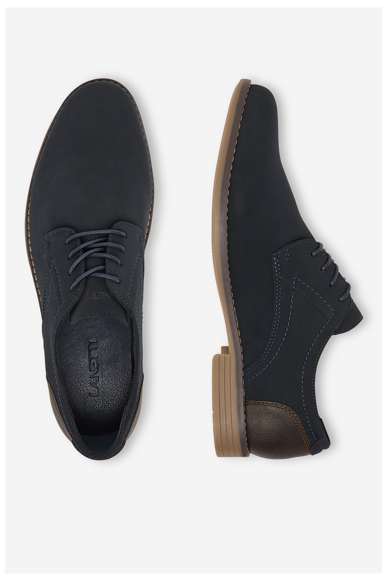 Półbuty Lanetti CEO-GAVI-01 MBS Granatowy