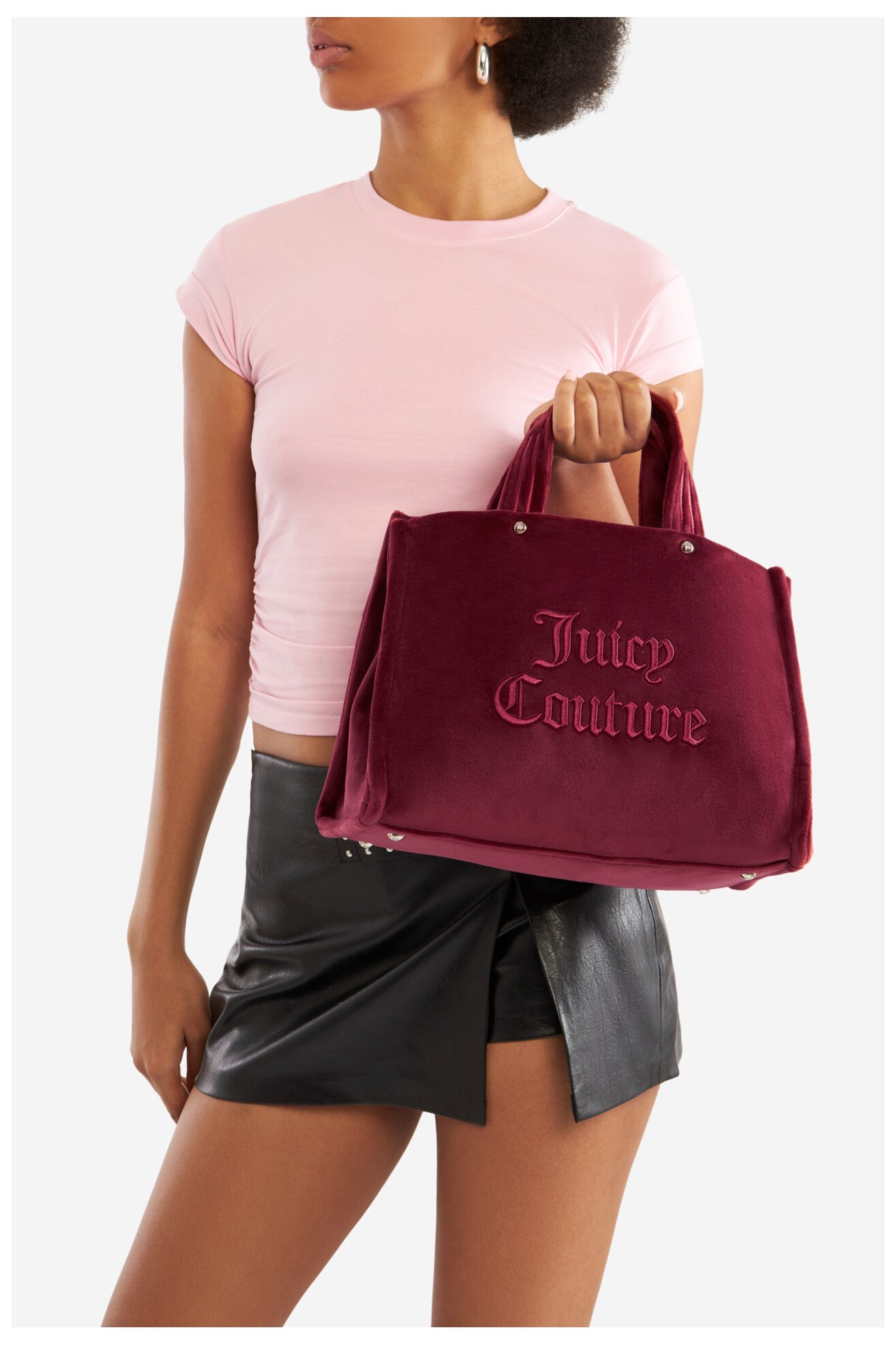 Torebka Juicy Couture BIJXT8701WPO Bordowy