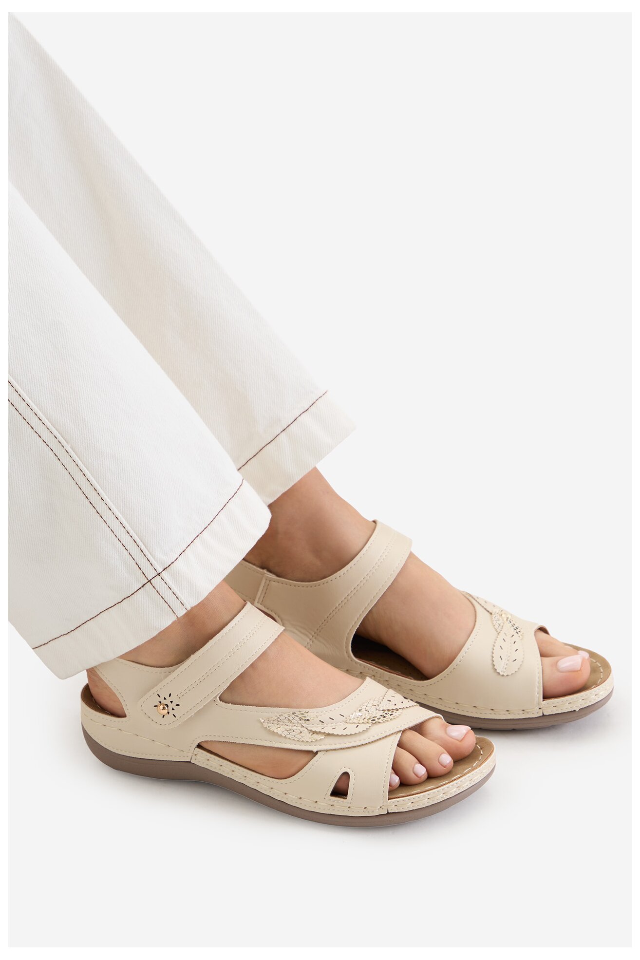 Sandały Go Soft CEO-W80085 Beżowy