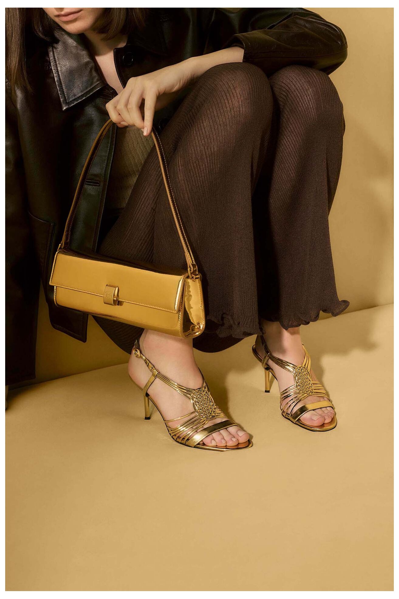 Сандали Gino Rossi SILL-SLT1527-10 ЗЛАТИСТ