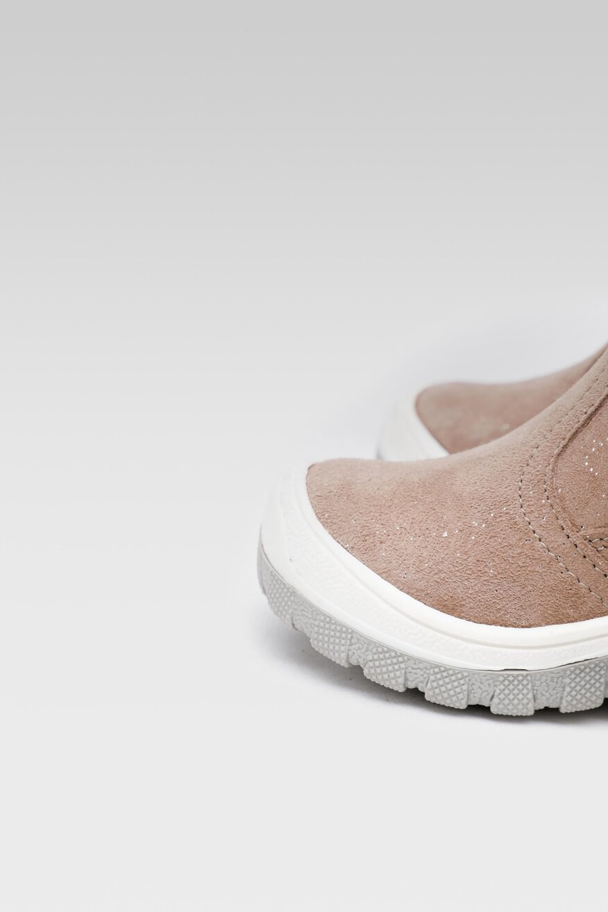 
                Lasocki Kids - Skórzane kozaki szare - 5904862380971