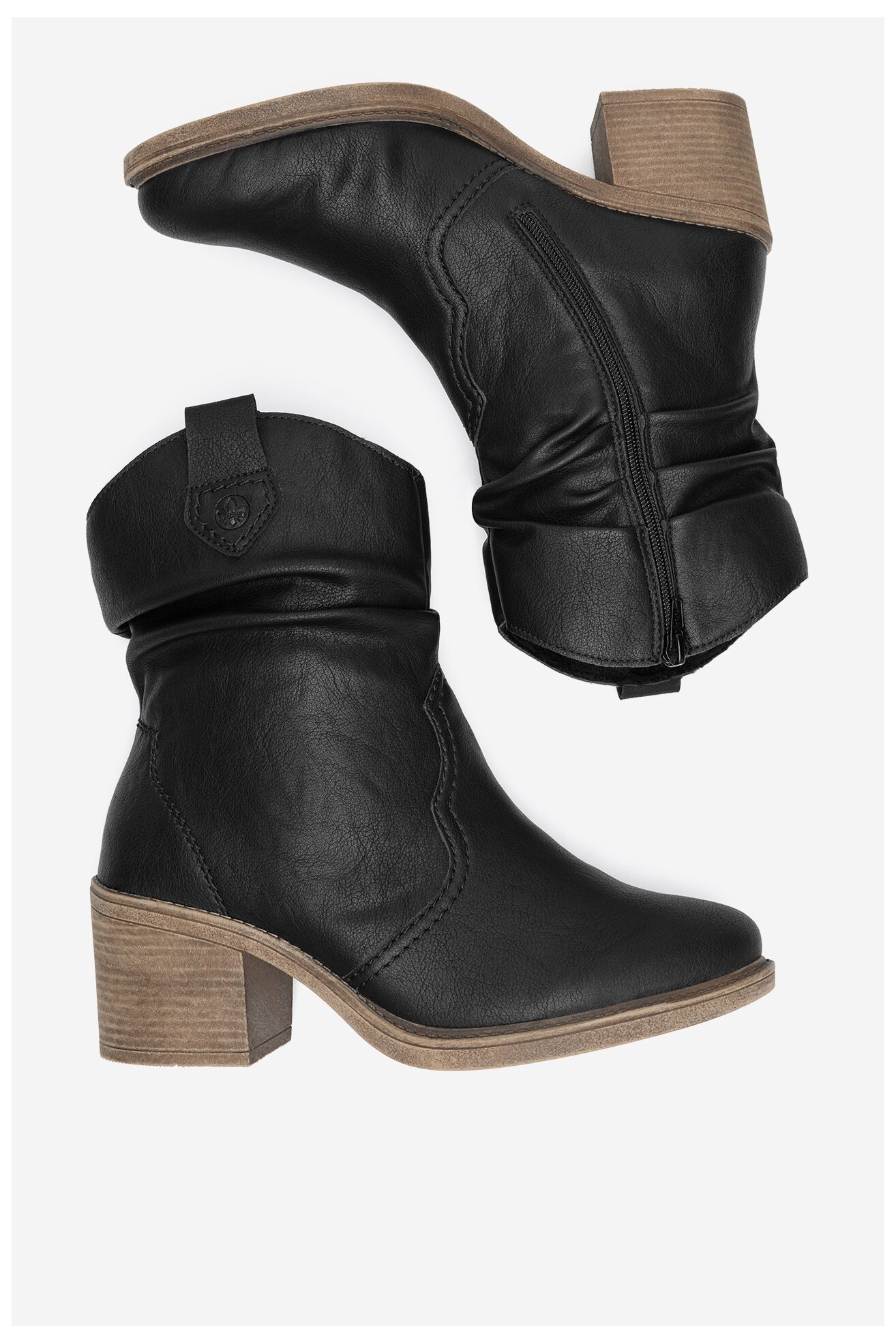 Bokacsizma Rieker Y1284-00 FEKETE