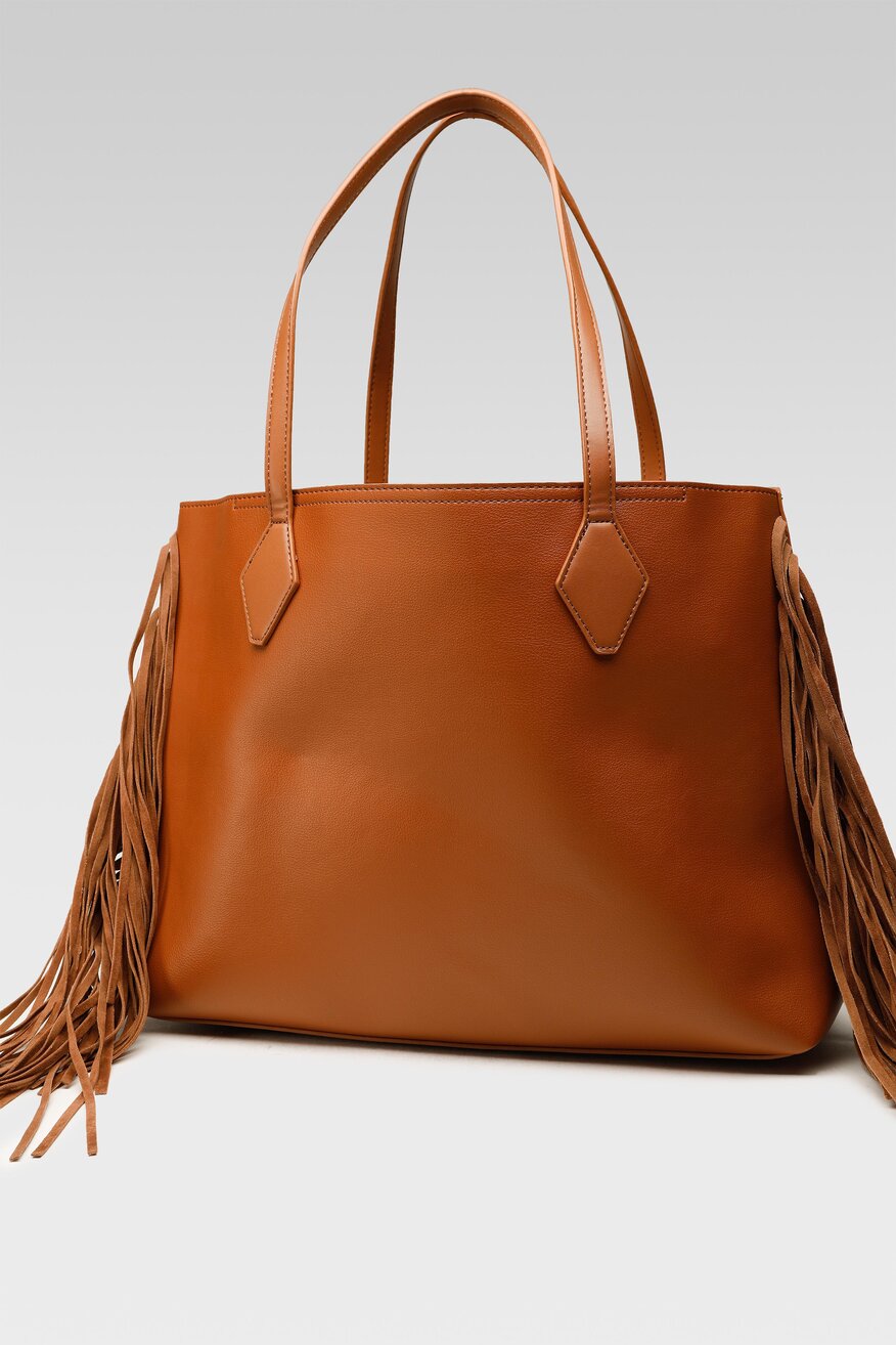 
                Jenny Fairy - Torebka shopper z aplikacją brązowa - 5903698874593