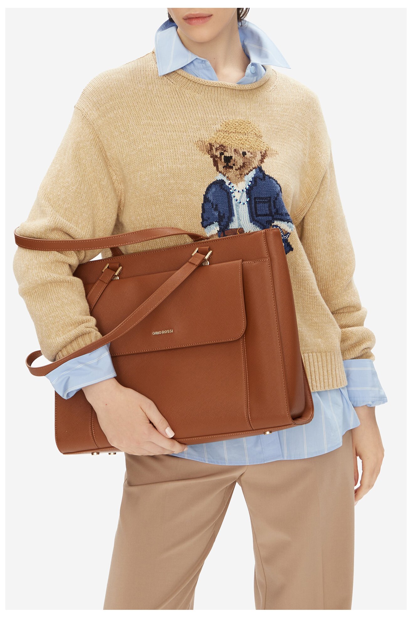 Torebka Gino Rossi EO-PANSY Camel