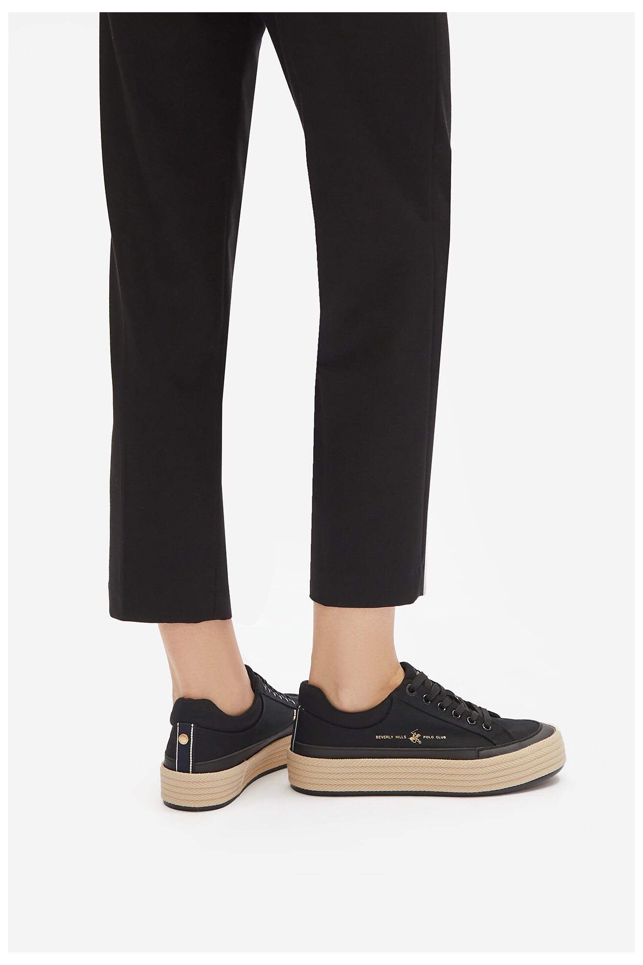 Espadrille Beverly Hills Polo Club WSS21536-01 FEKETE