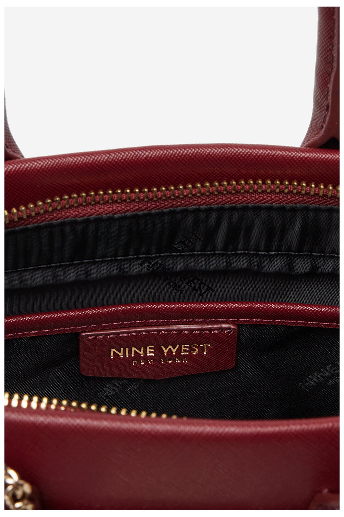 Kézitáska NINE WEST CEO-CHELSEA-CHARM-I-LX10187 BORDÓ