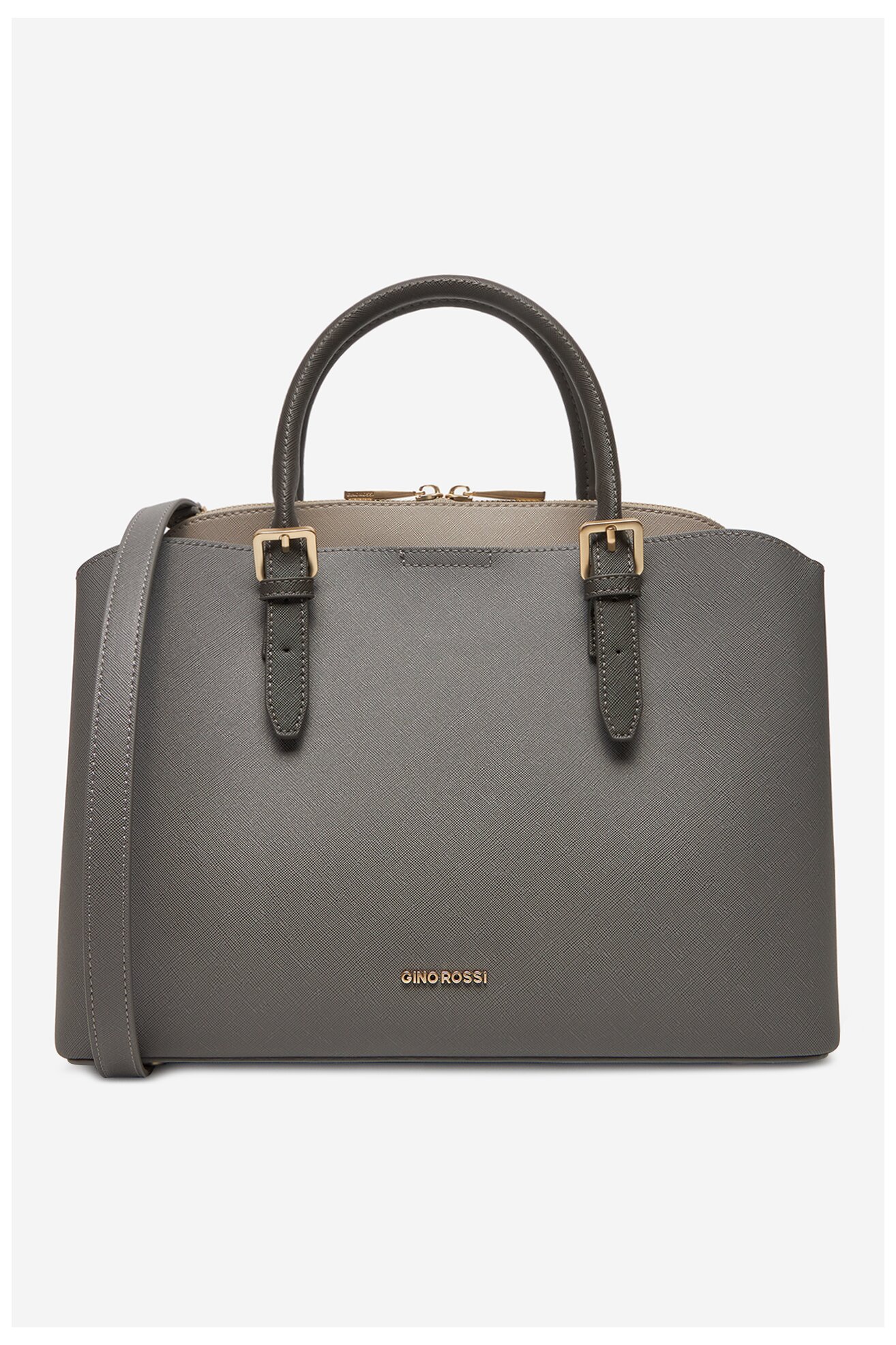 Kézitáska Gino Rossi RC-9694 SÖTÉTSZÜRKE