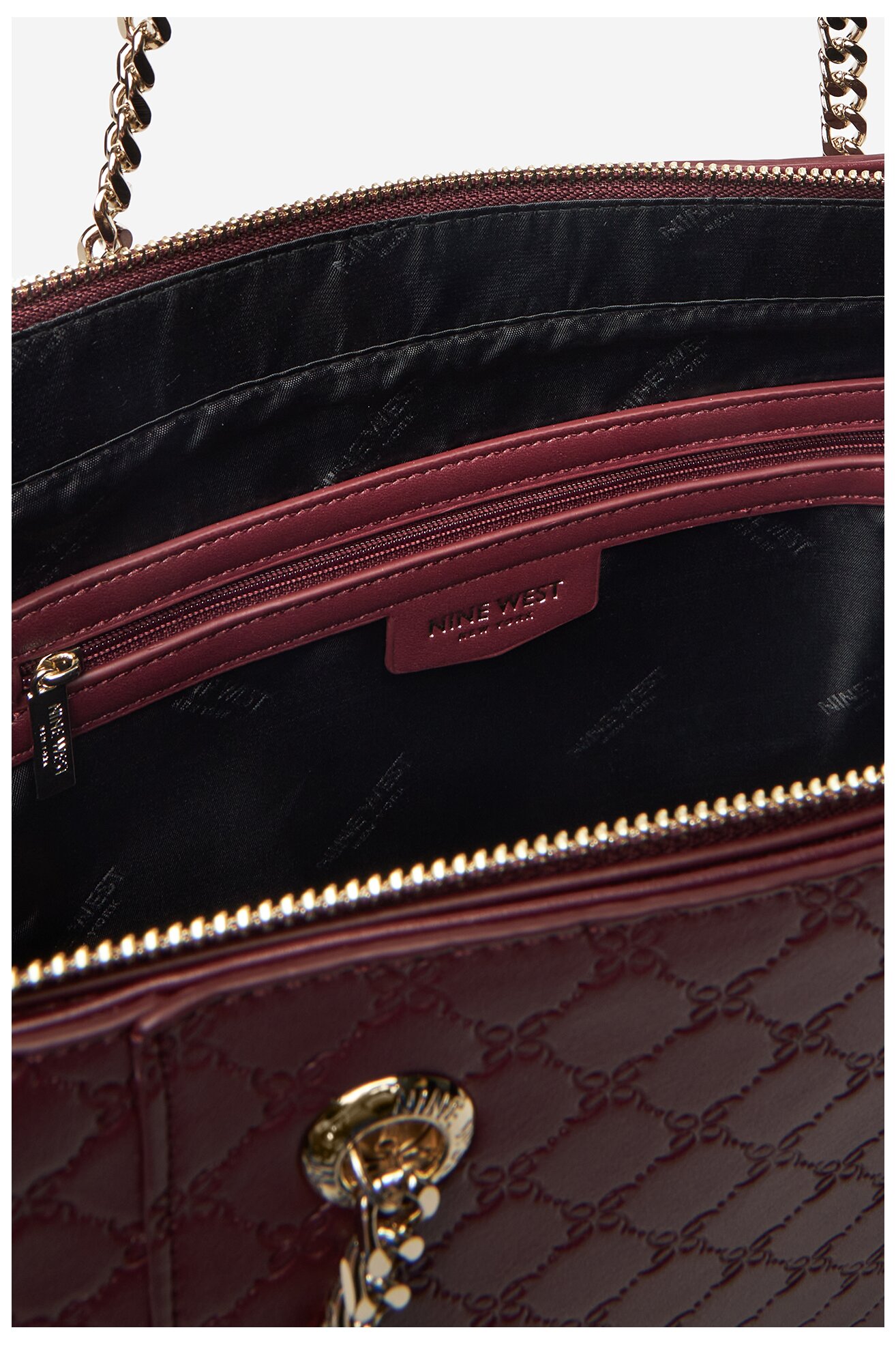 Kézitáska NINE WEST CEO-NEBRASKA-LDA8208A BORDÓ