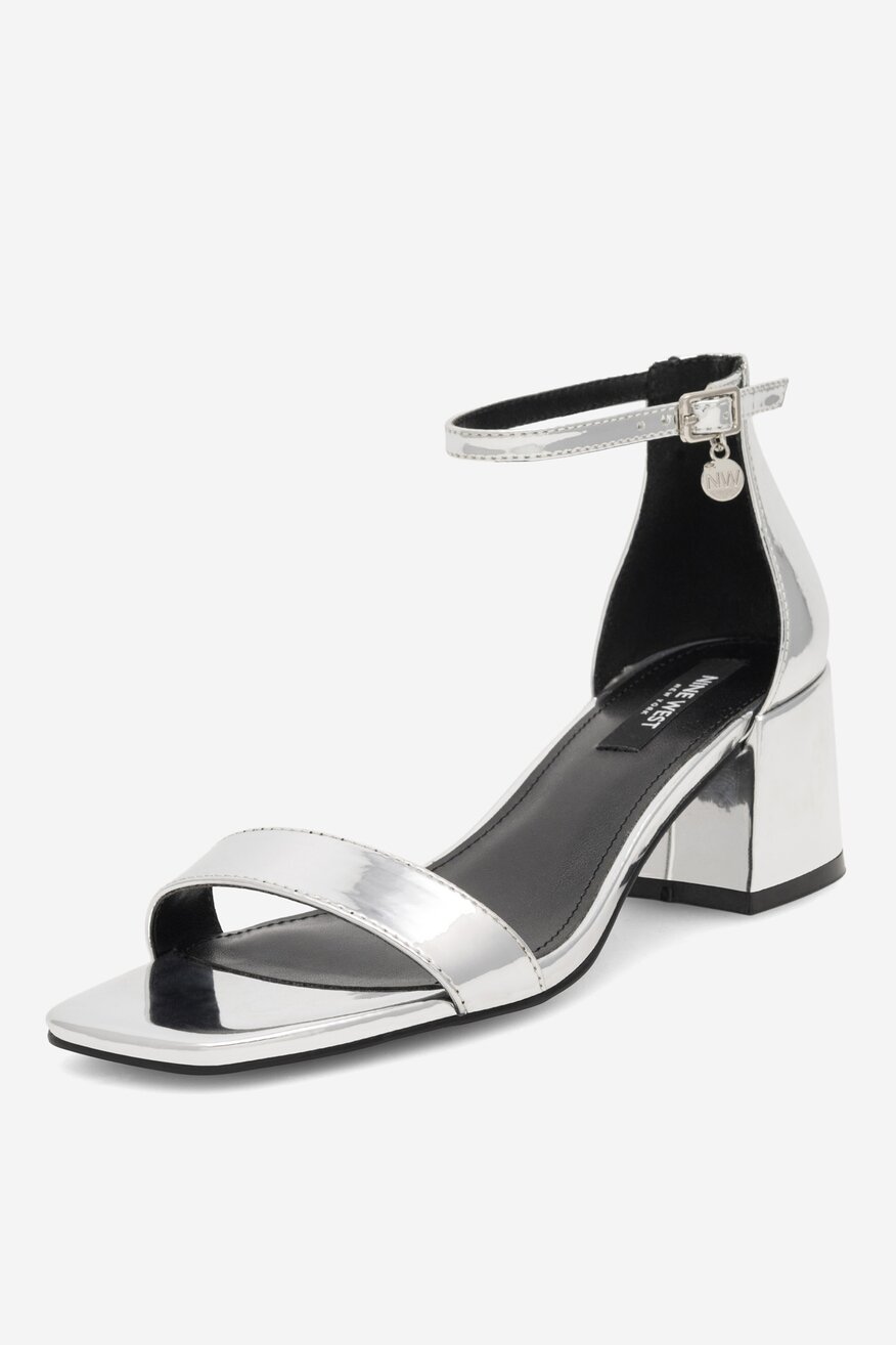 
                NINE WEST - Sandały na słupku - 5905588146179