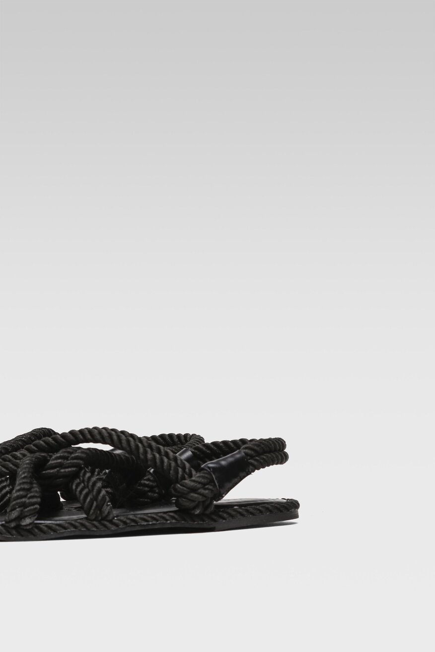 Jenny Fairy - Sandały boho czarne - 5904248752637