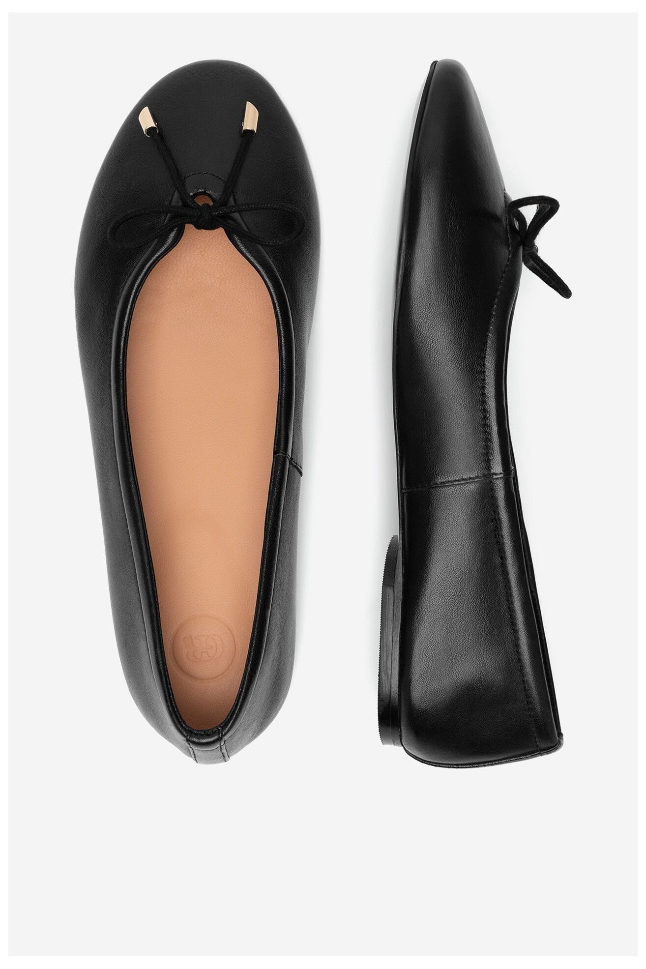 Baleríny Gino Rossi LAYLA-118070 ČERNÁ