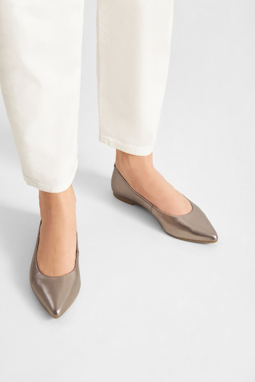 
                Lasocki - Skórzane baleriny - 5905588370772