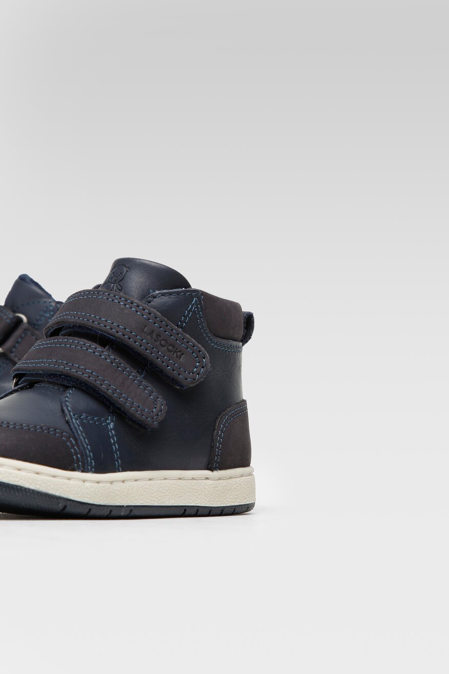 
                Lasocki Kids - Skórzane trzewiki granatowe - 5904862212586