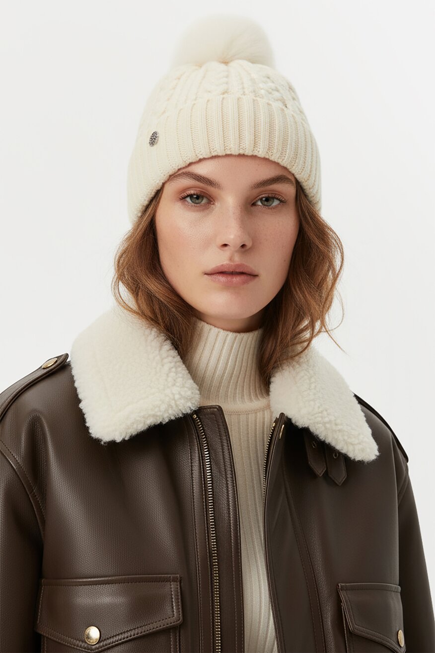 Női sapka NINE WEST FEHÉR - 5906751365434