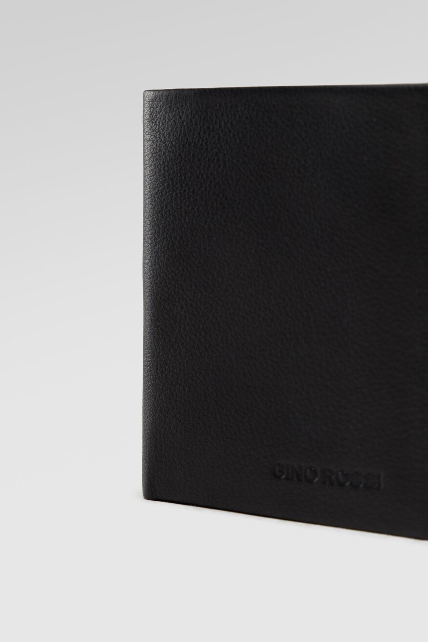 Gino Rossi - Mały portfel męski skórzany czarny - 5904248439644