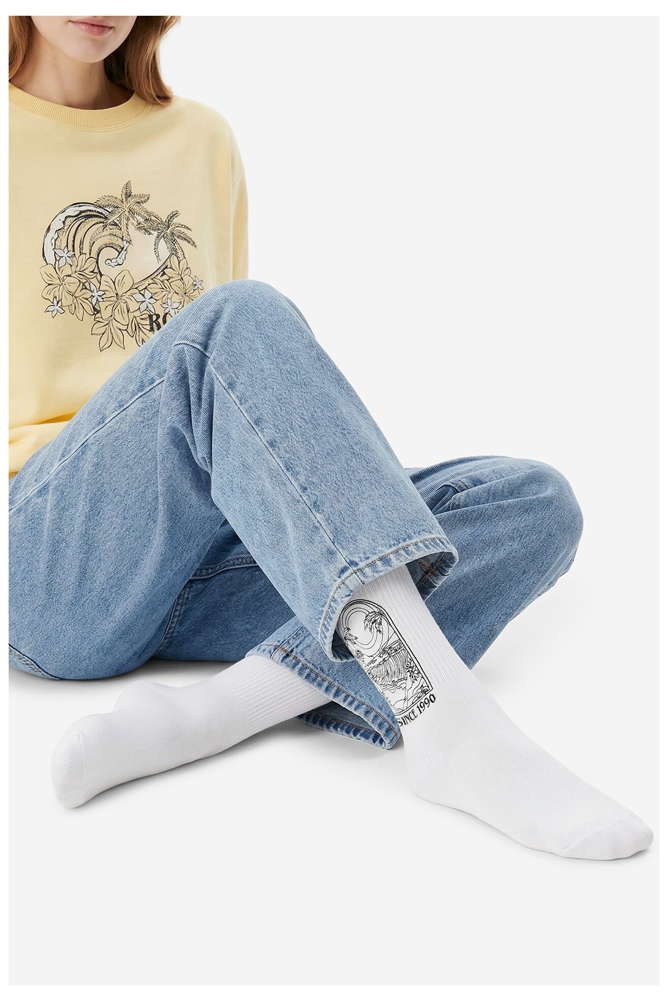 Чорапи ROXY AS_ROXY_05W_SS25 (3-PACK) БЯЛ