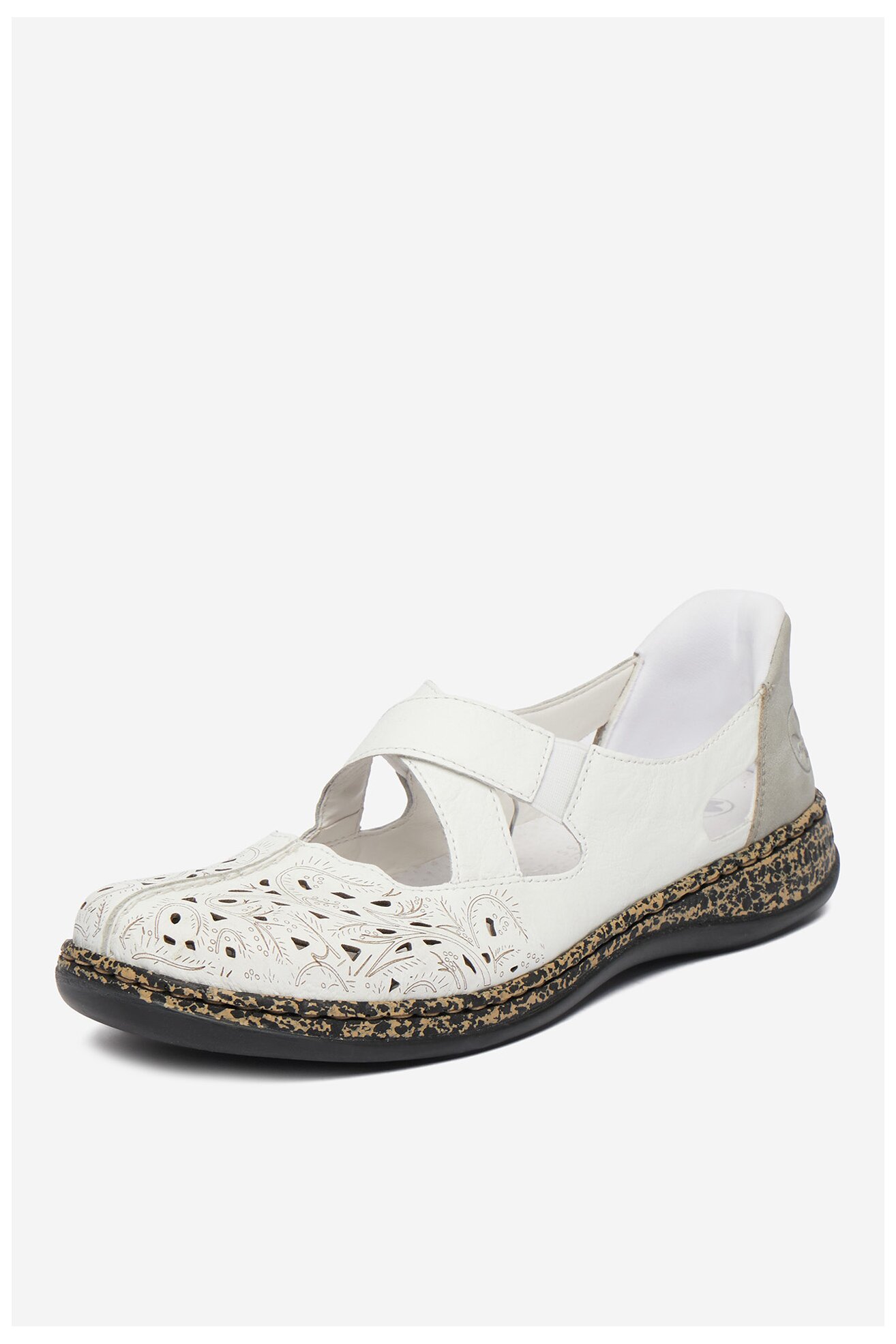 Половинки обувки Rieker CEO-46352-80 БЯЛ