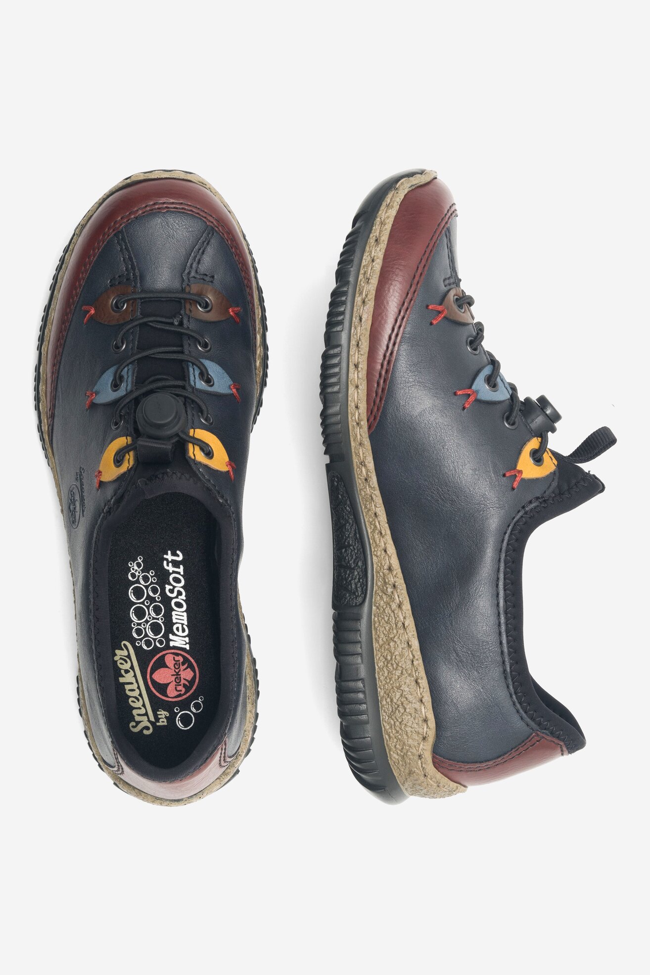 Półbuty Rieker N3271-35 Granatowy