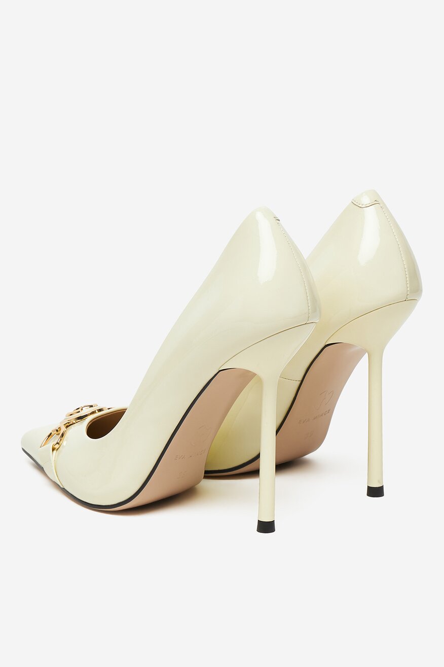Pantofi cu toc EVA MINGE ALB - 5906751283486