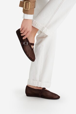 Балетки Badura MIMOSA-SLT-24067P-52 ТЕМНО-КОРИЧНЕВИЙ