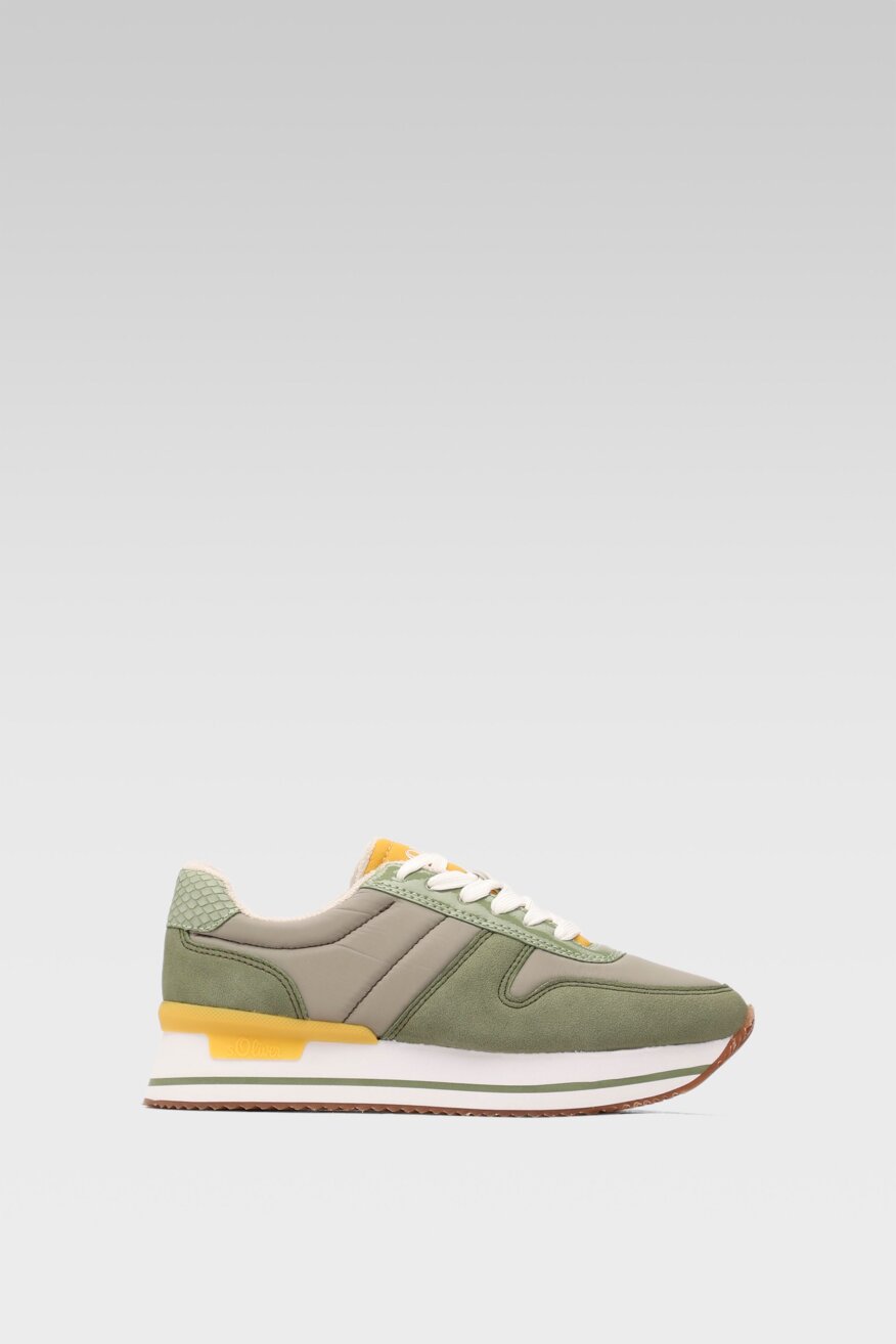 
                S.Oliver RED LABEL - Półbuty zielone sznurowane - 5903698332185