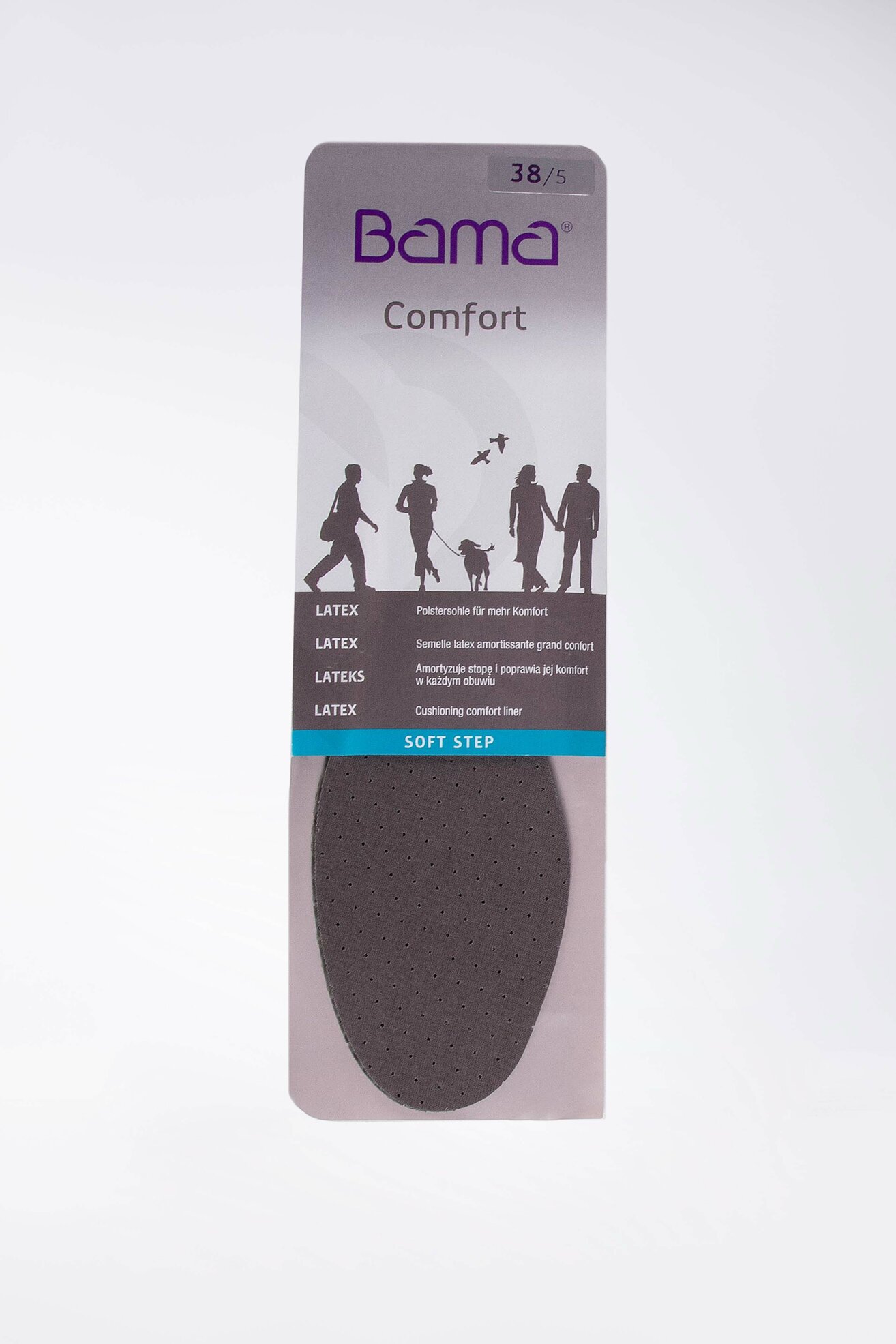 Wkładki do obuwia BAMA WKŁADKA SOFT STEP 38 Czarny