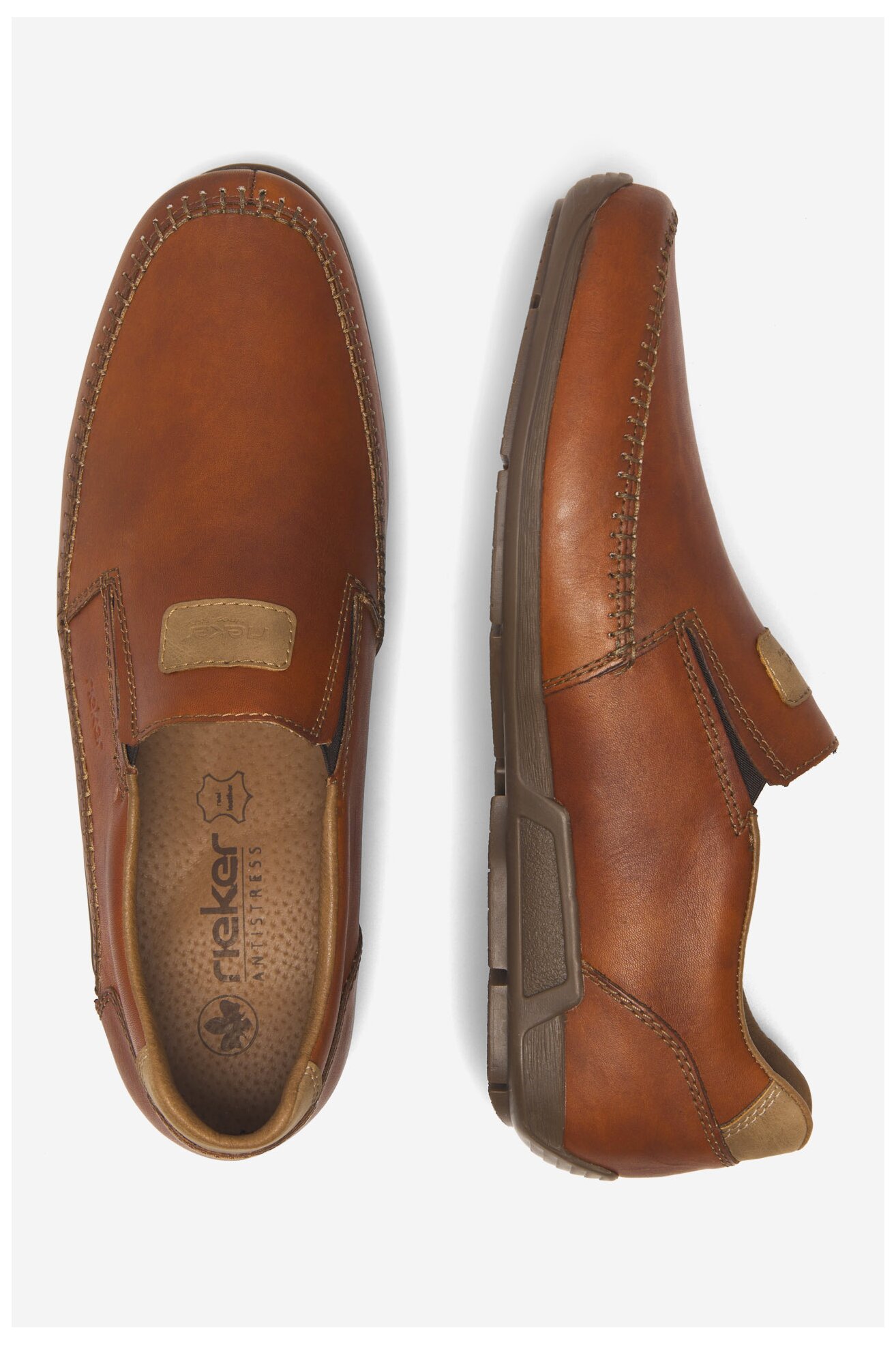 Półbuty Rieker 09053-24 Brązowy