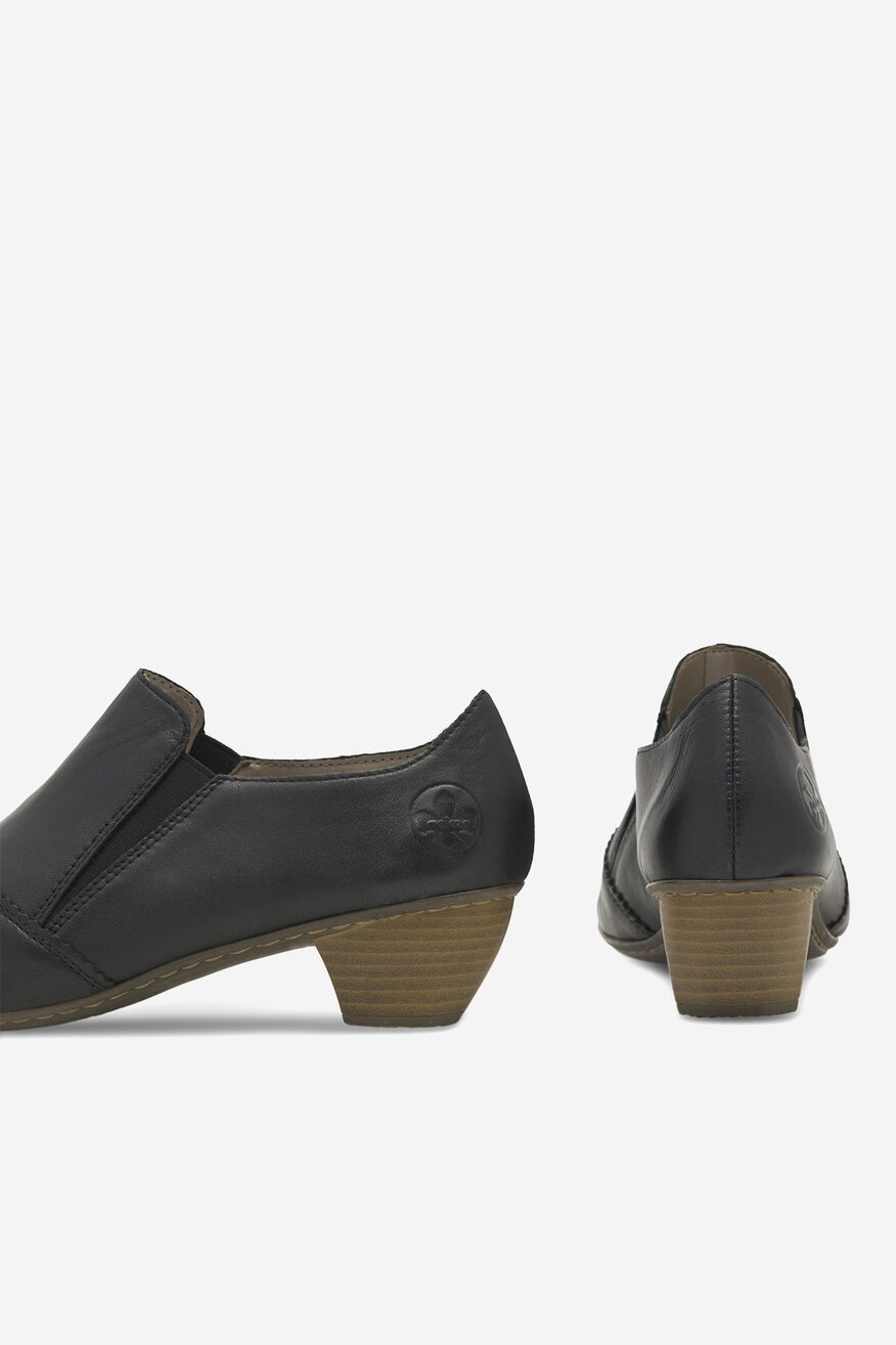 Rieker - Skórzane czółenka - 5905588231011