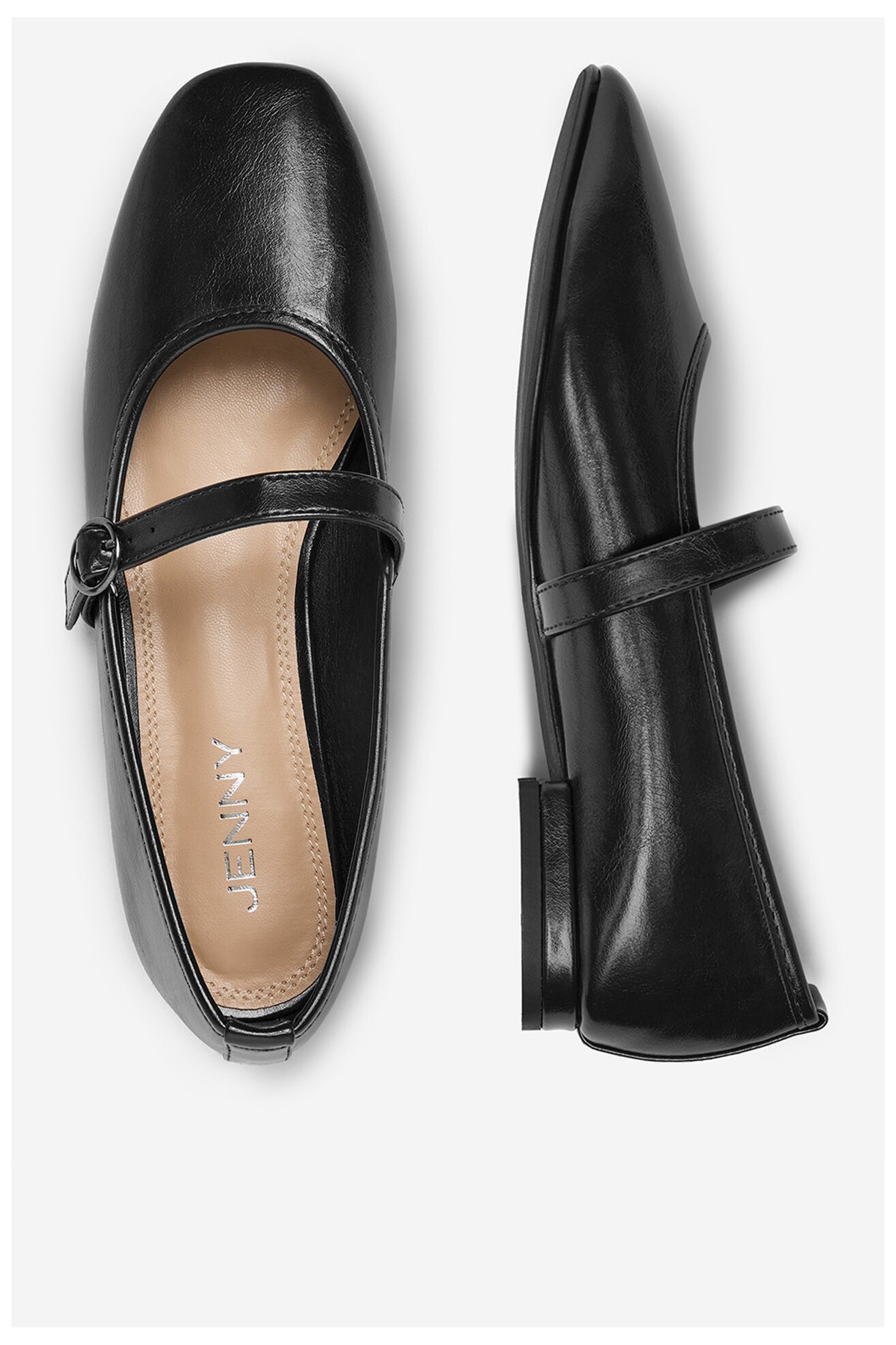 Baleriny Jenny CEO-CWBFP5-07A Czarny