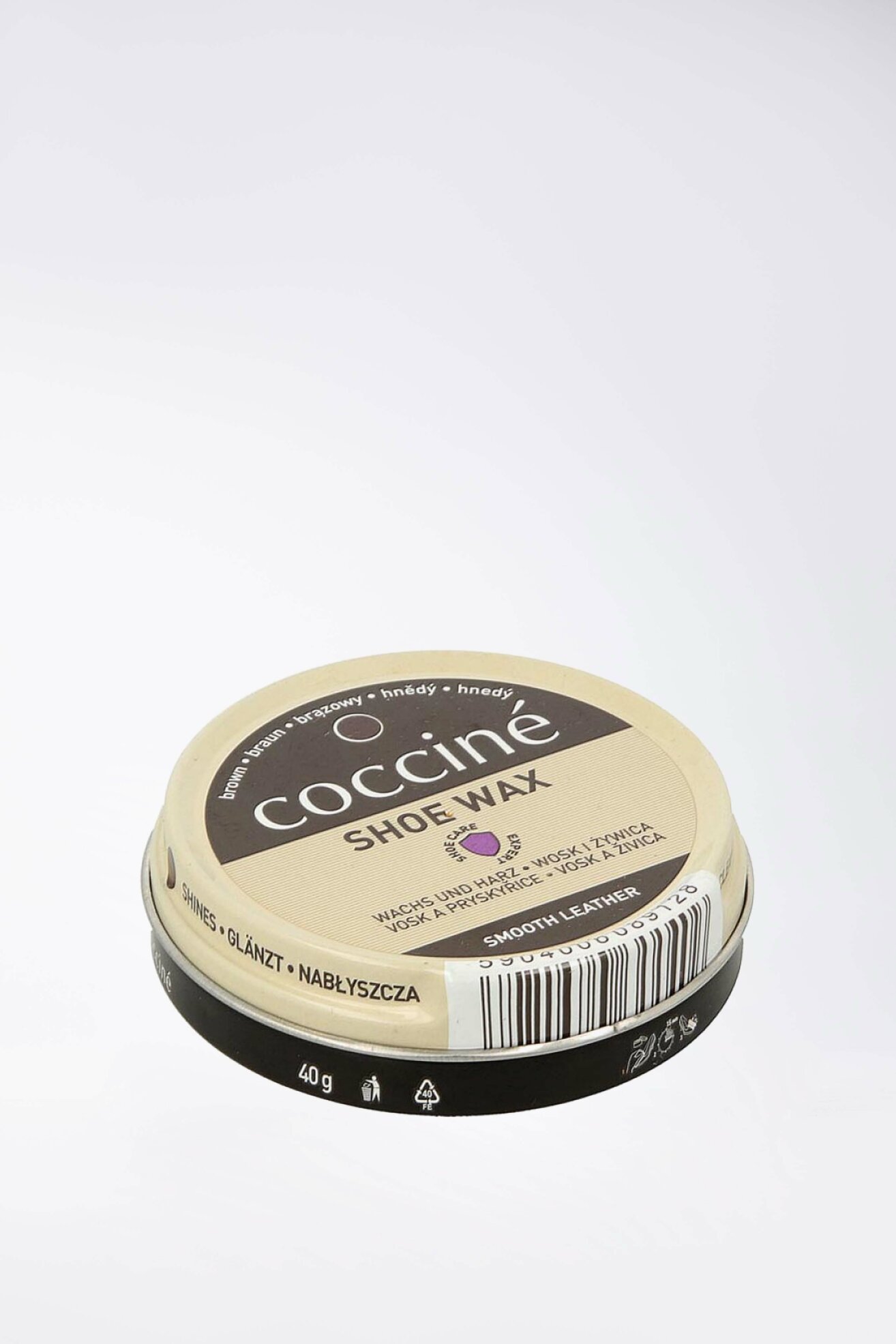 Kosmetyki do obuwia Coccine SHOE WAX PASTA WOSK I ŻYWICA 40G Brązowy